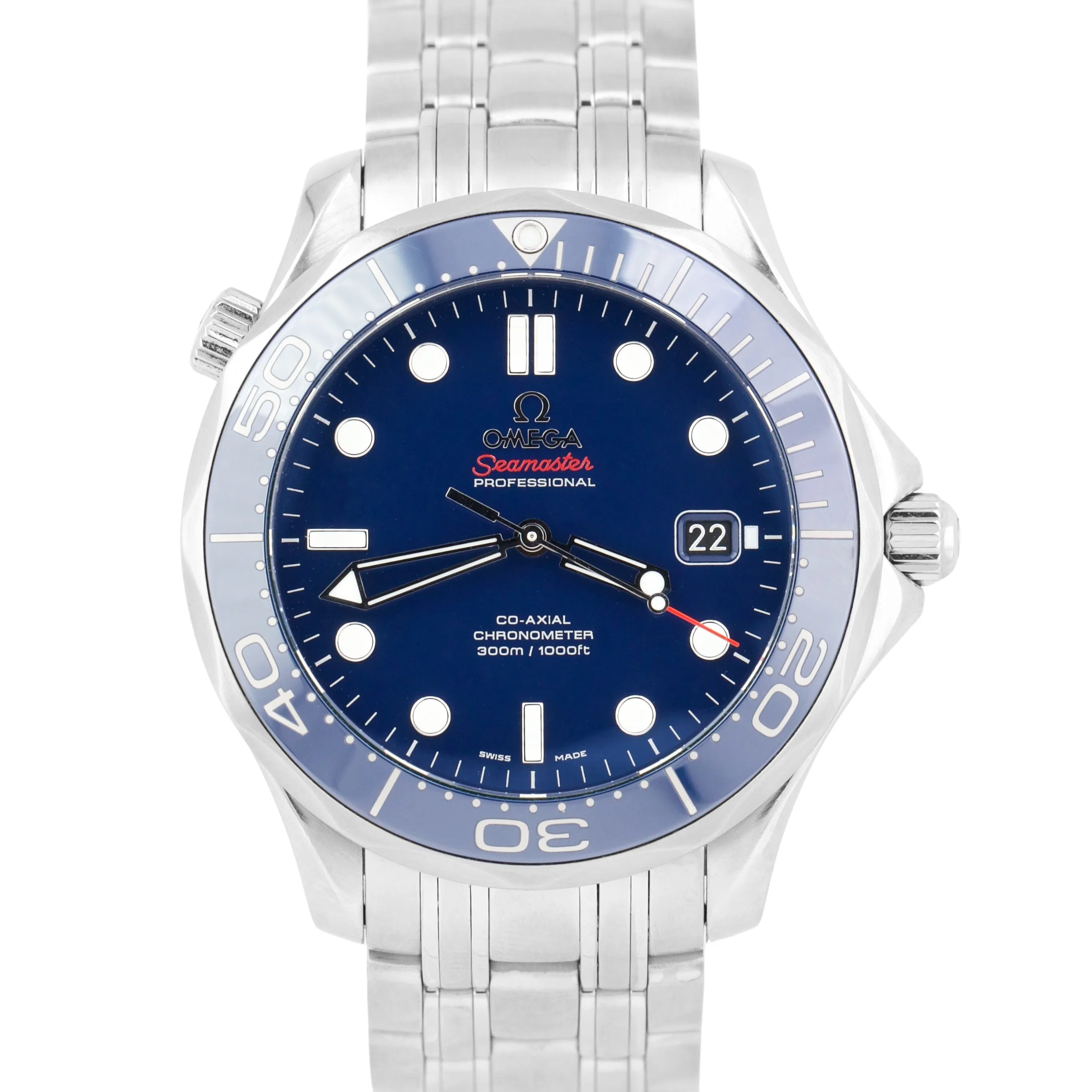 Omega Seamaster Professional 300M BLUE Steel 41mm 212.30.41.20.03.001 Watch BOX