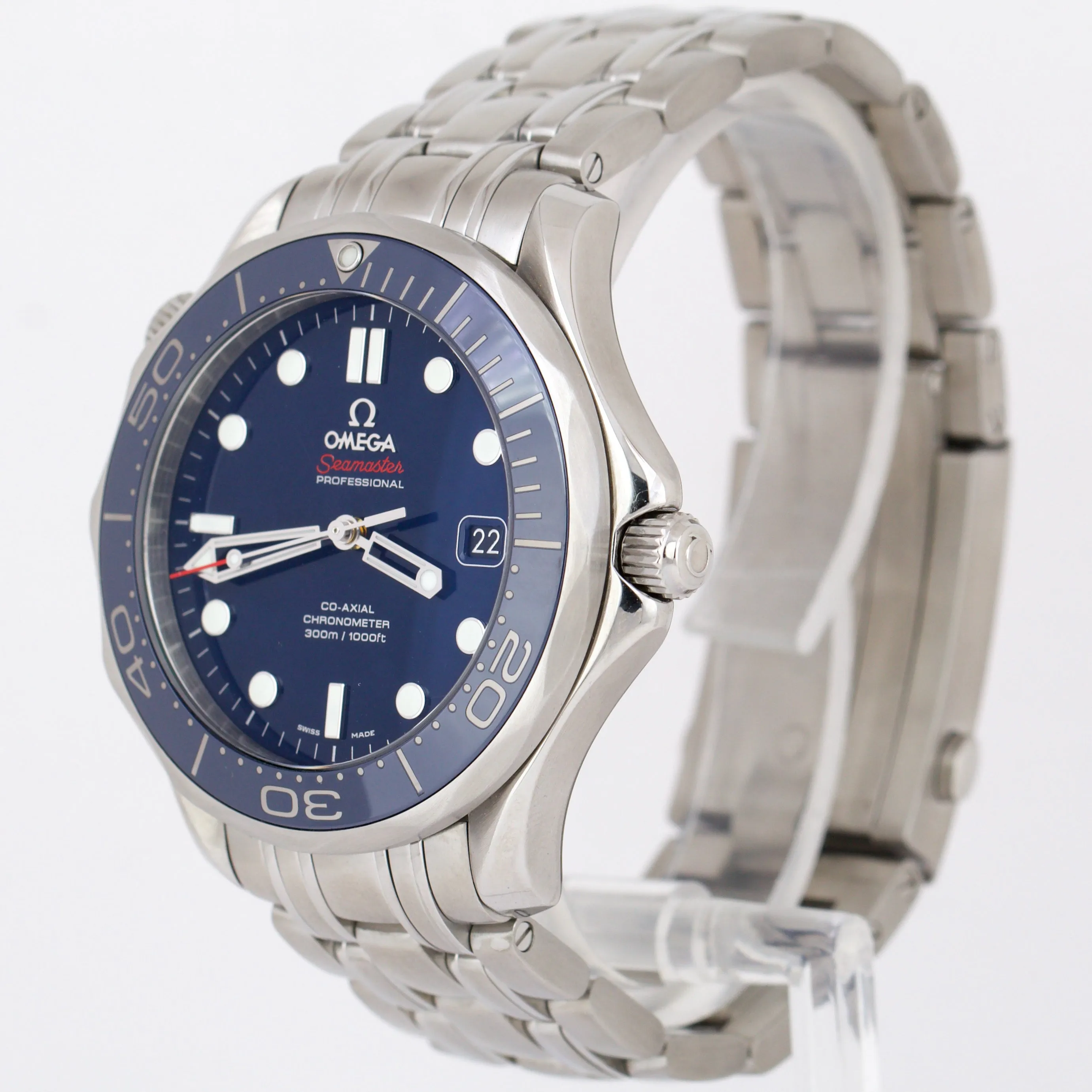 Omega Seamaster Professional 300M BLUE Steel 41mm 212.30.41.20.03.001 Watch BOX