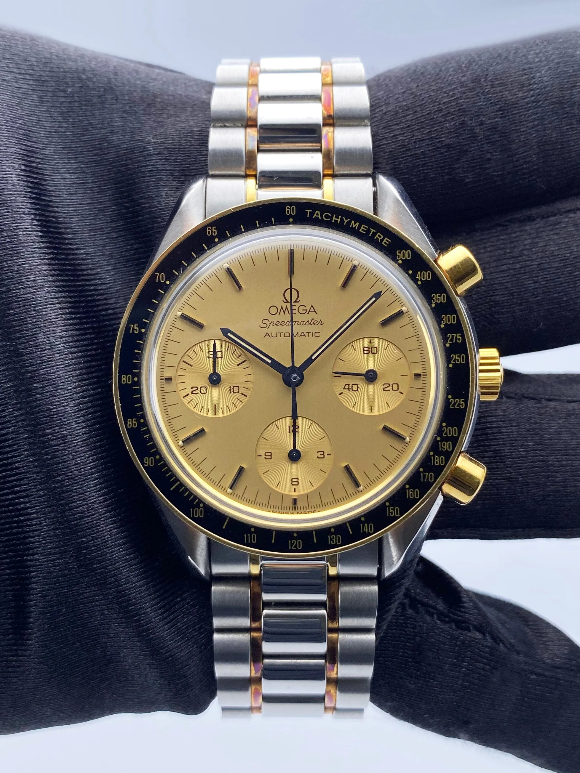 Omega Speedmaster 3310.10 Champagne Dial Two-Tone Mens Watch