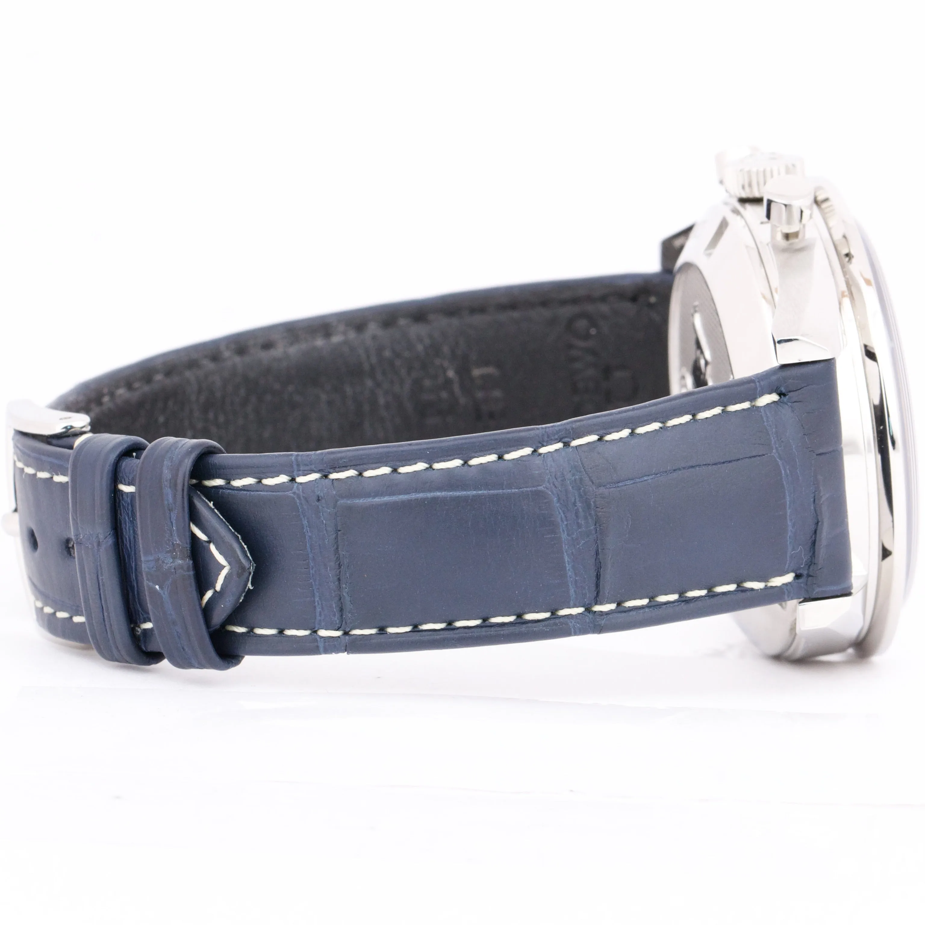 Omega Speedmaster Moonwatch 311.33.40.30.02.001 BLUE Leather PAPERS 39.7mm B P