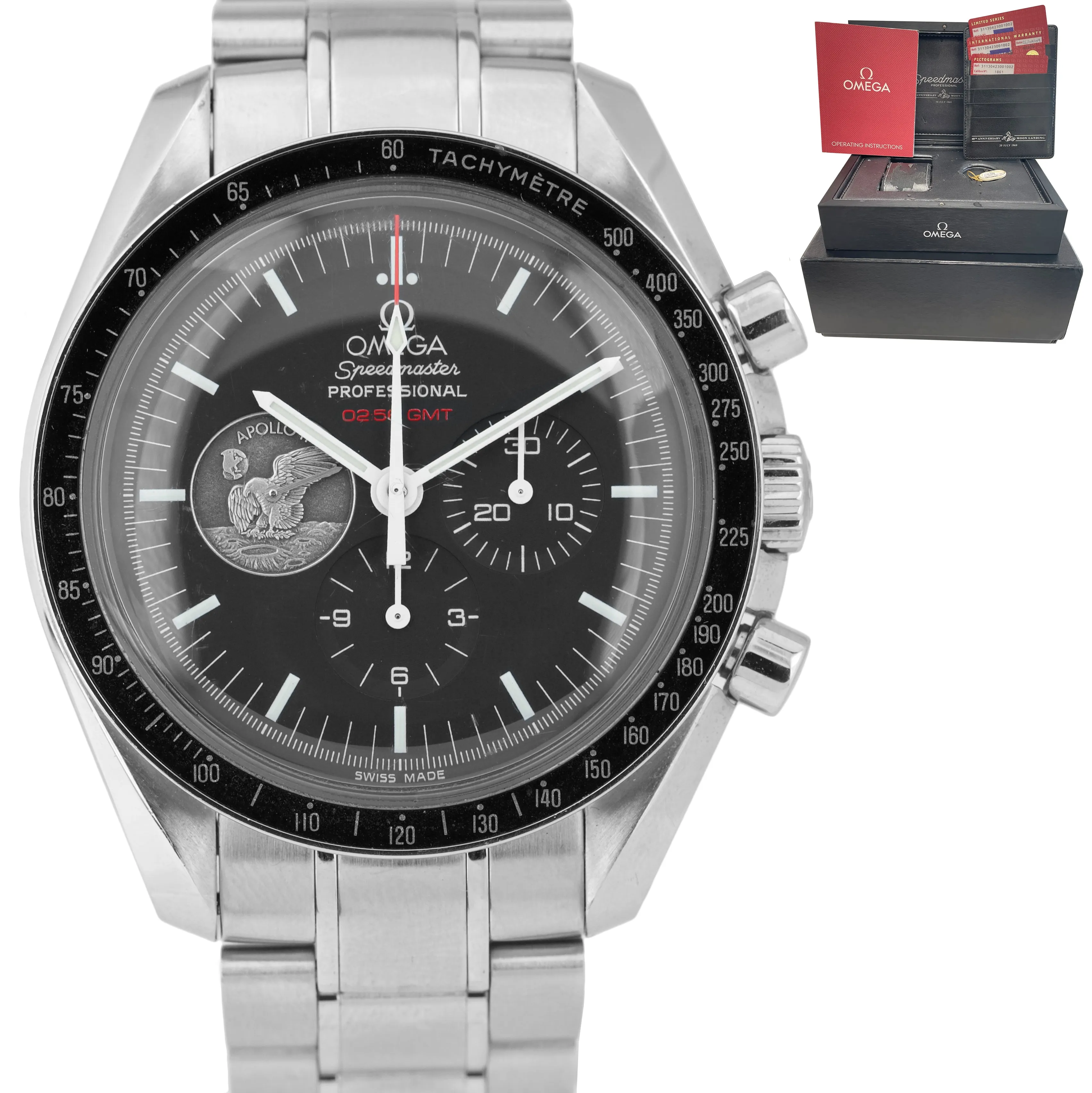 Omega Speedmaster Moonwatch Apollo 11 40th Anniversary 311.30.42.30.01.002 B P