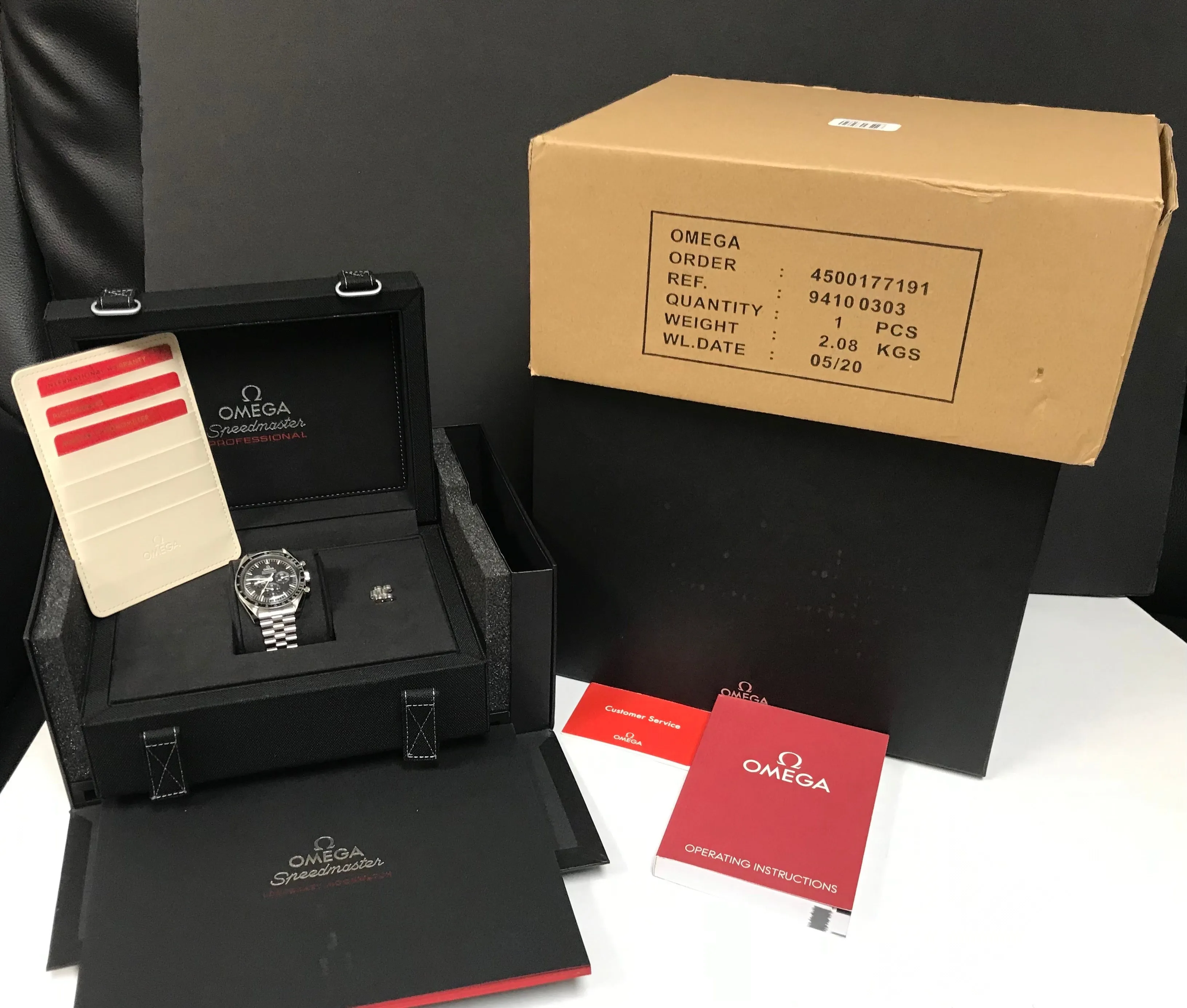 Omega Speedmaster Moonwatch Professional 310.30.42.50.01.001 Black Dial Hand Wind Men's Watch