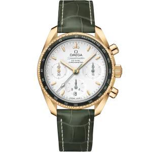 Omega Speedmaster Speedmaster 38 38 mm, yellow gold on leather strap