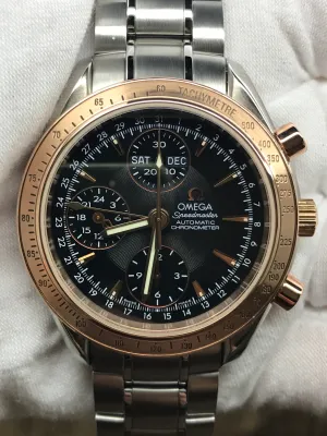 Omega Speedmaster Triple Date 323.21.40.44.01.001 Black Dial Automatic Men's Watch