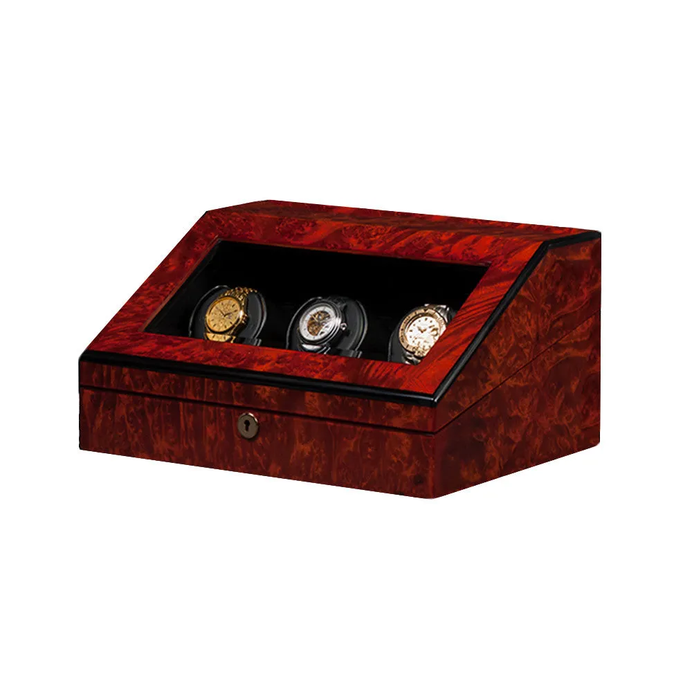 Orbita Siena 3-Unit Watch Winder in Burlwood