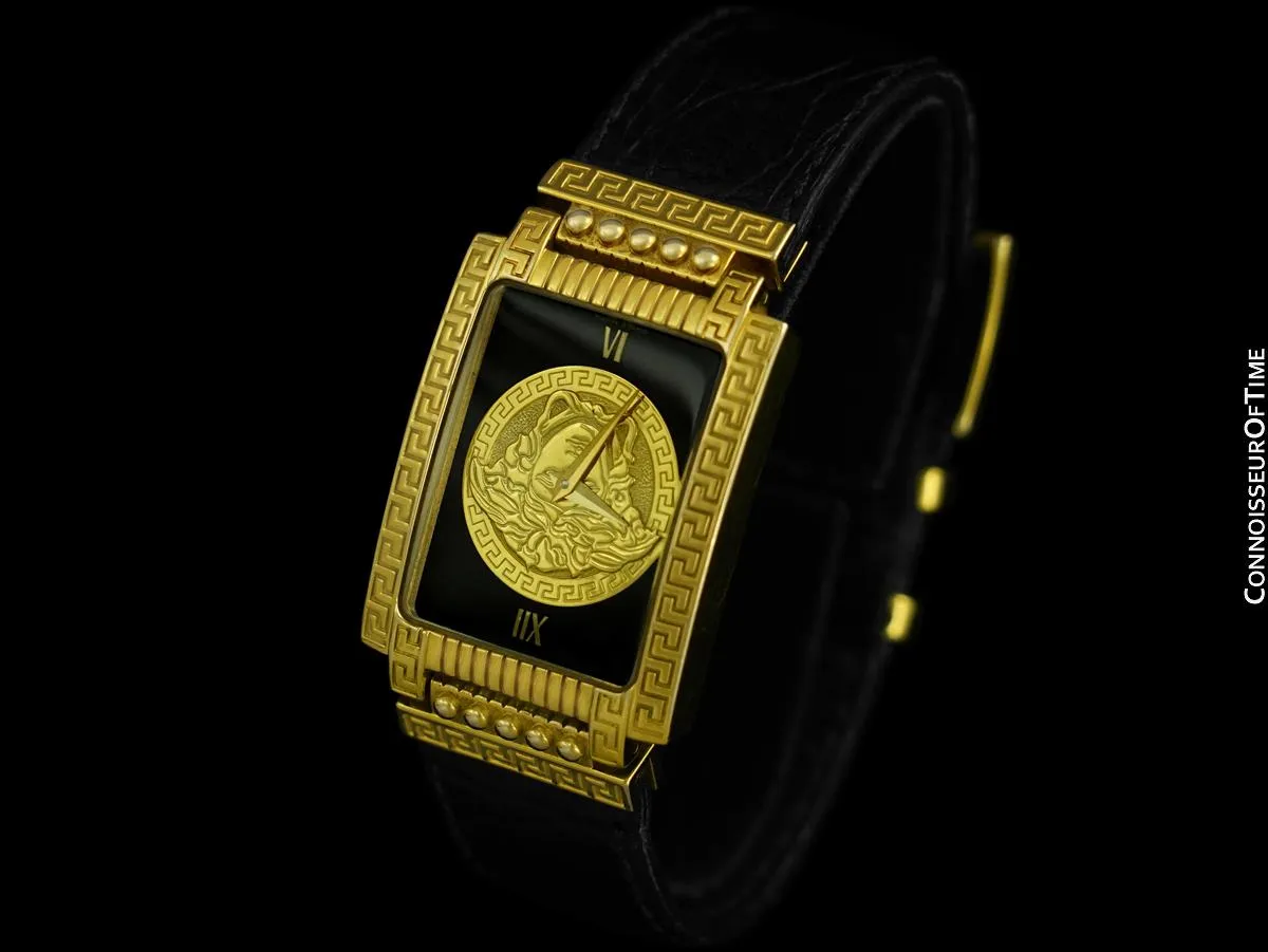 Owned & Worn by Prince - Gianni Versace Medusa Gold Tone Watch with Full Provenance