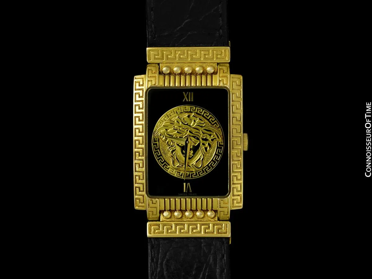 Owned & Worn by Prince - Gianni Versace Medusa Gold Tone Watch with Full Provenance