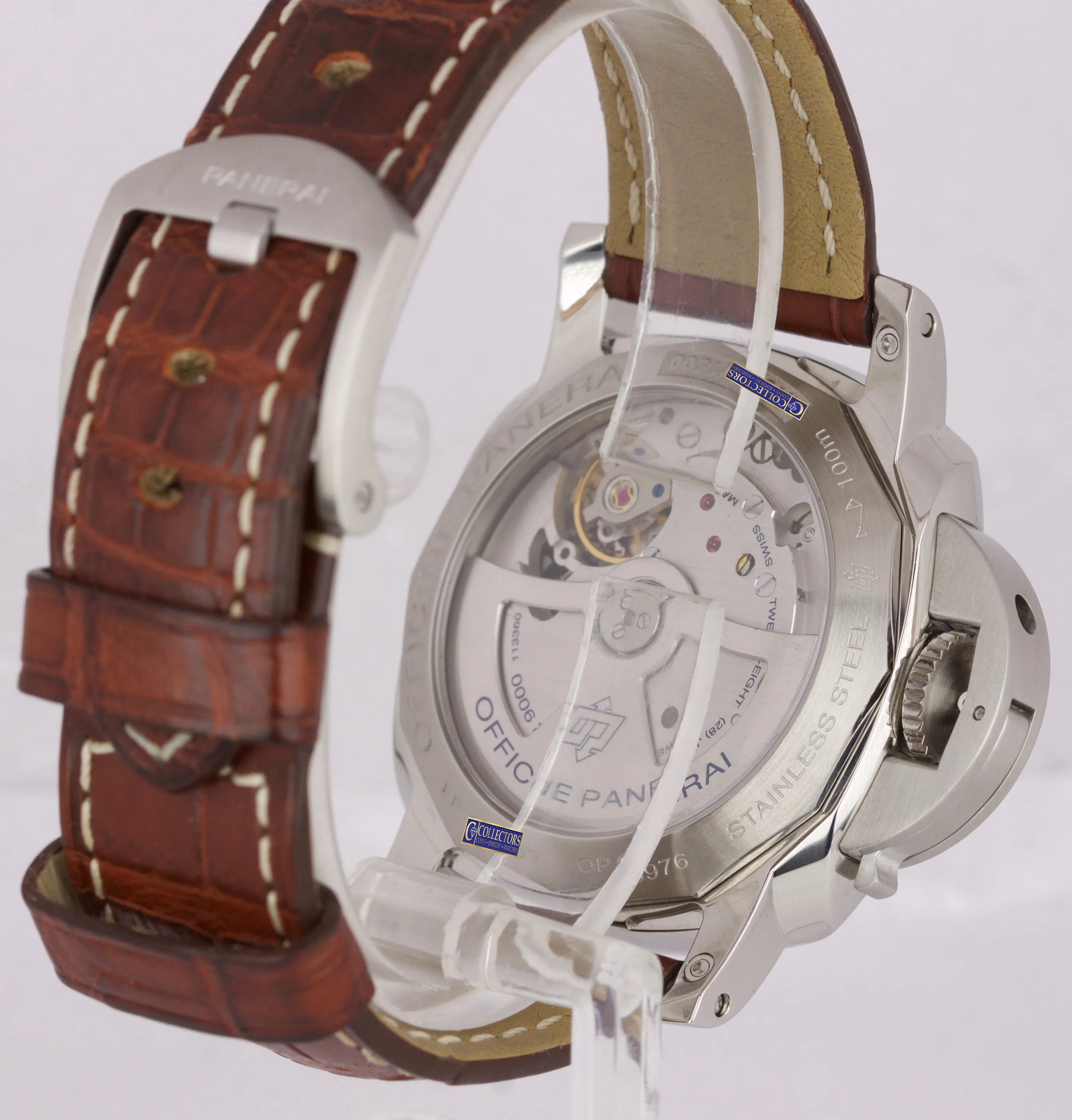 Panerai Luminor Marina Chronograph Automatic 42mm Steel Watch PAM 523 Box Paper