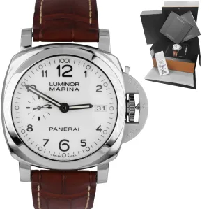 Panerai Luminor Marina Chronograph Automatic 42mm Steel Watch PAM 523 Box Paper