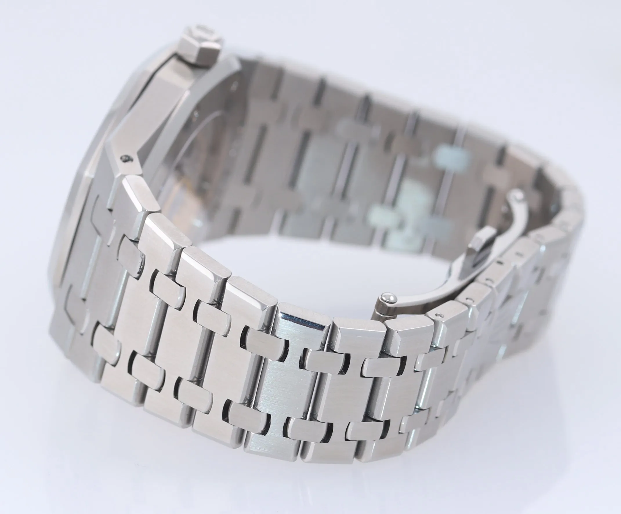 PAPERS Audemars Piguet Royal Oak Silver Stick 39mm Stainless 15300 Date Watch Bo