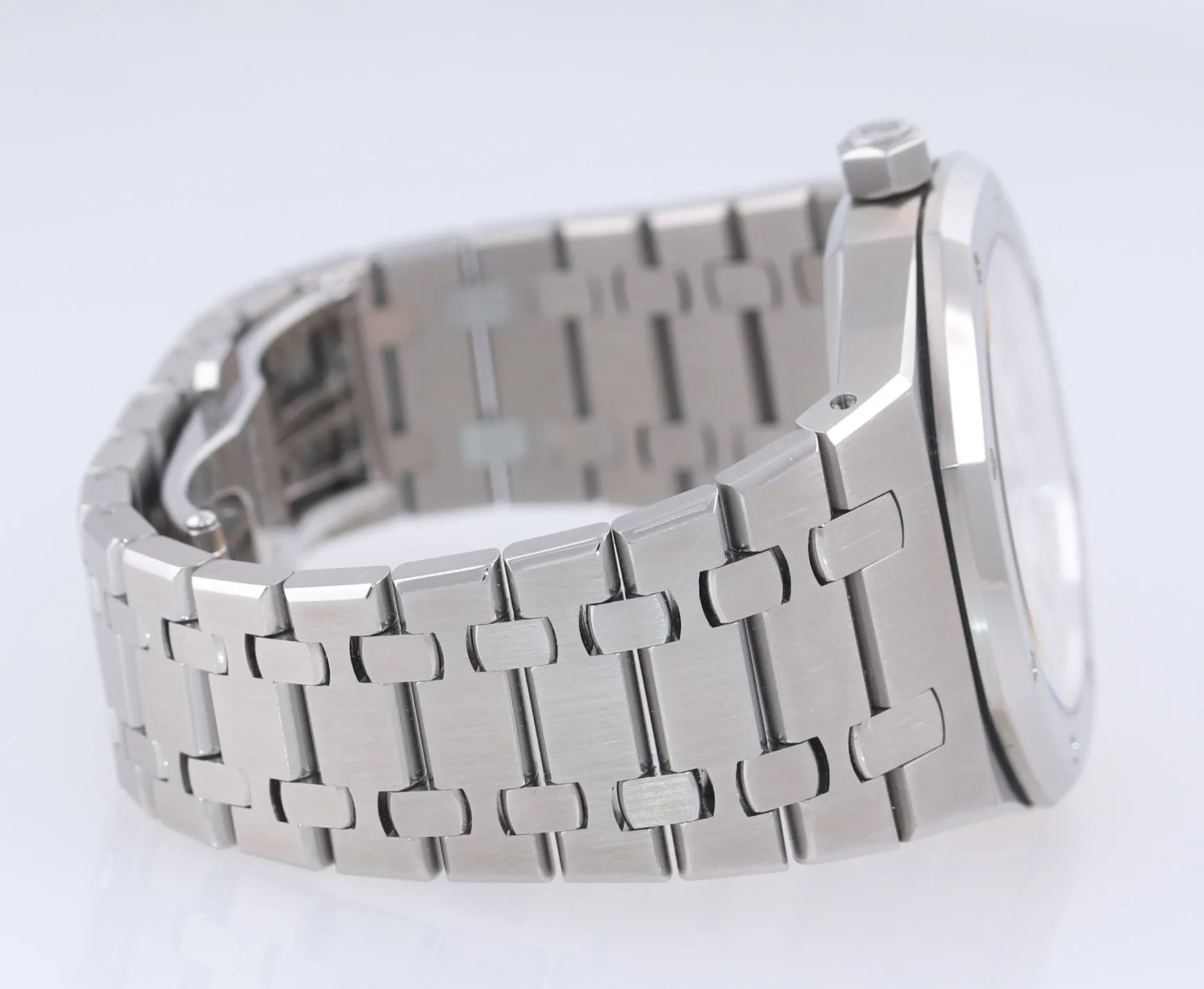 PAPERS Audemars Piguet Royal Oak Silver Stick 39mm Stainless 15300 Date Watch Bo