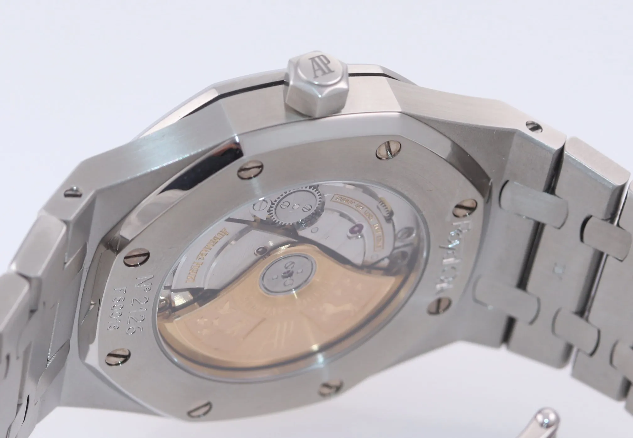 PAPERS Audemars Piguet Royal Oak Silver Stick 39mm Stainless 15300 Date Watch Bo