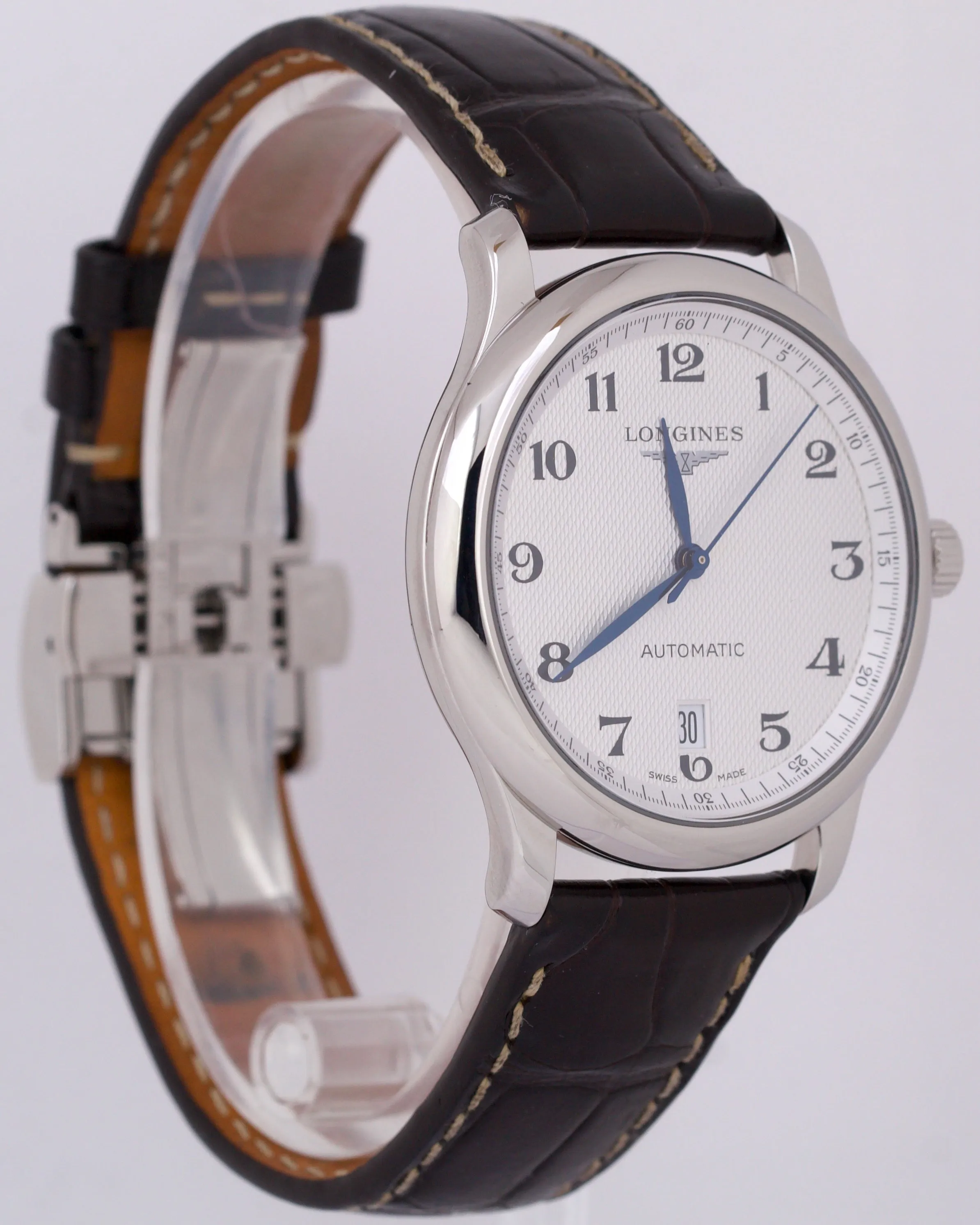 PAPERS Longines Master Collection Silver Barleycorn 38.5mm L2.628.4.78.3 BOX