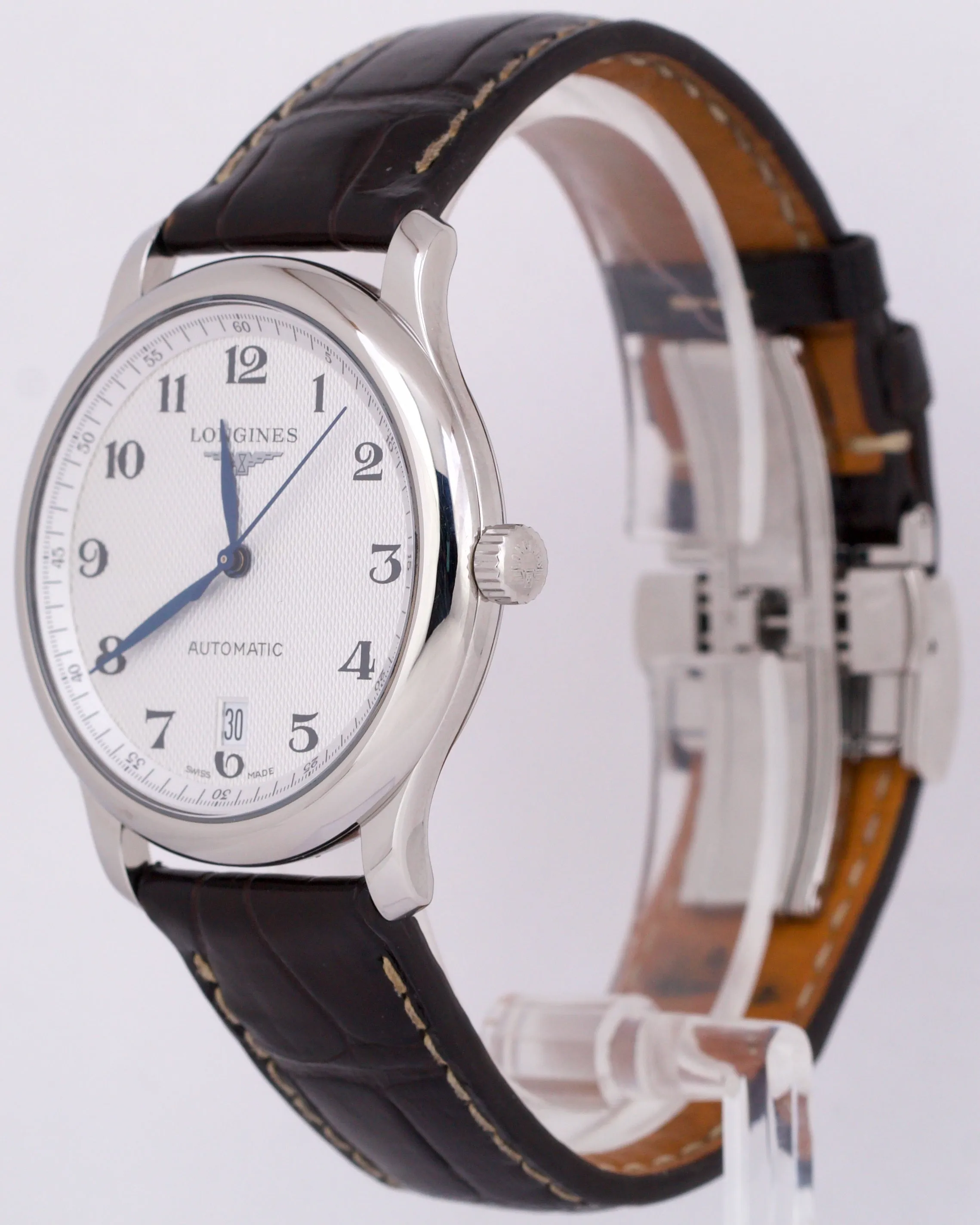 PAPERS Longines Master Collection Silver Barleycorn 38.5mm L2.628.4.78.3 BOX