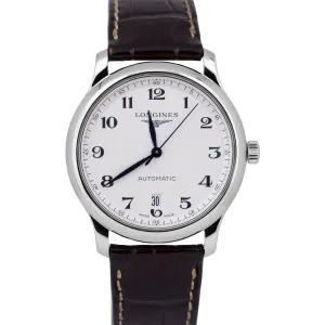 PAPERS Longines Master Collection Silver Barleycorn 38.5mm L2.628.4.78.3 BOX