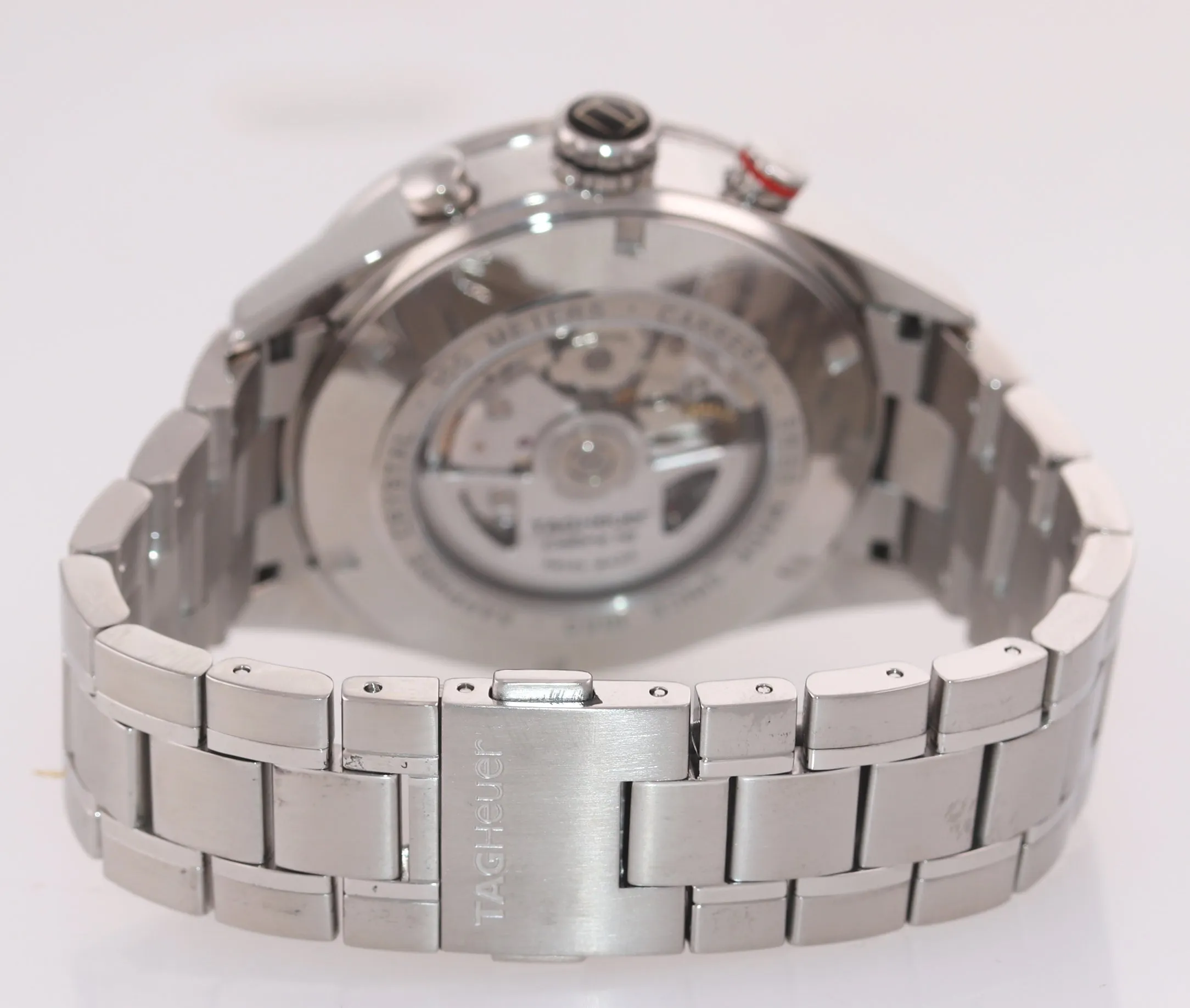 PAPERS MINT TAG Heuer Carrera Calibre 16 Chronograph Day-Date 43.5mm Steel CV2A