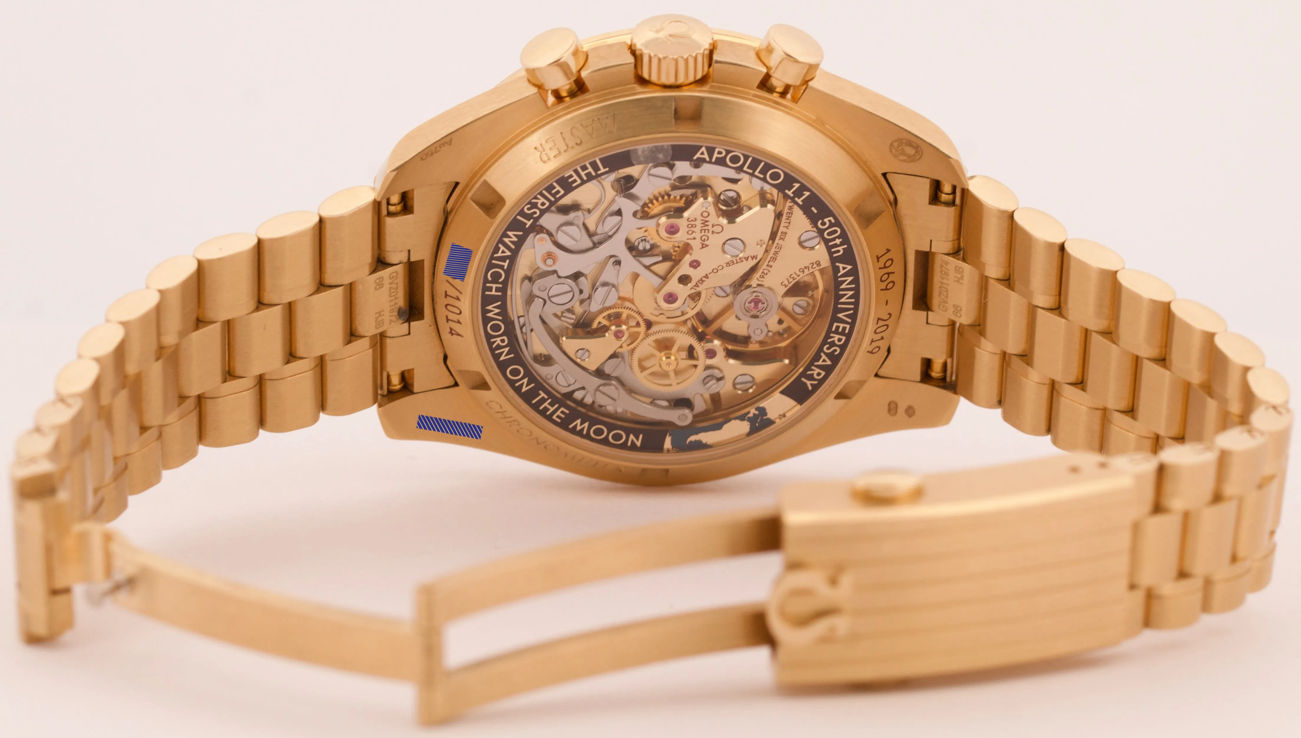 PAPERS Omega Speedmaster Apollo 11 MOONSHINE 18K Gold 310.60.42.50.99.001 BOX