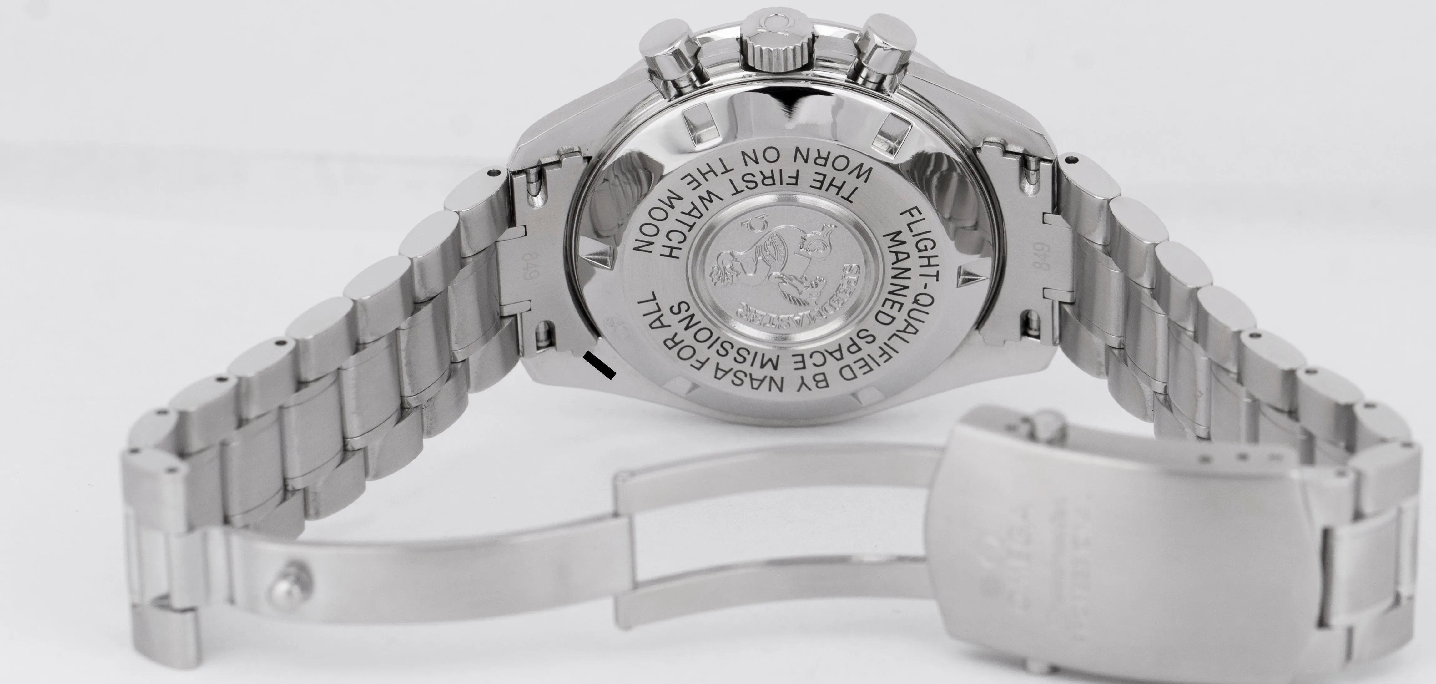 PAPERS Omega Speedmaster Moonwatch Black Chronograph 42mm Watch 3570.50.00 B P