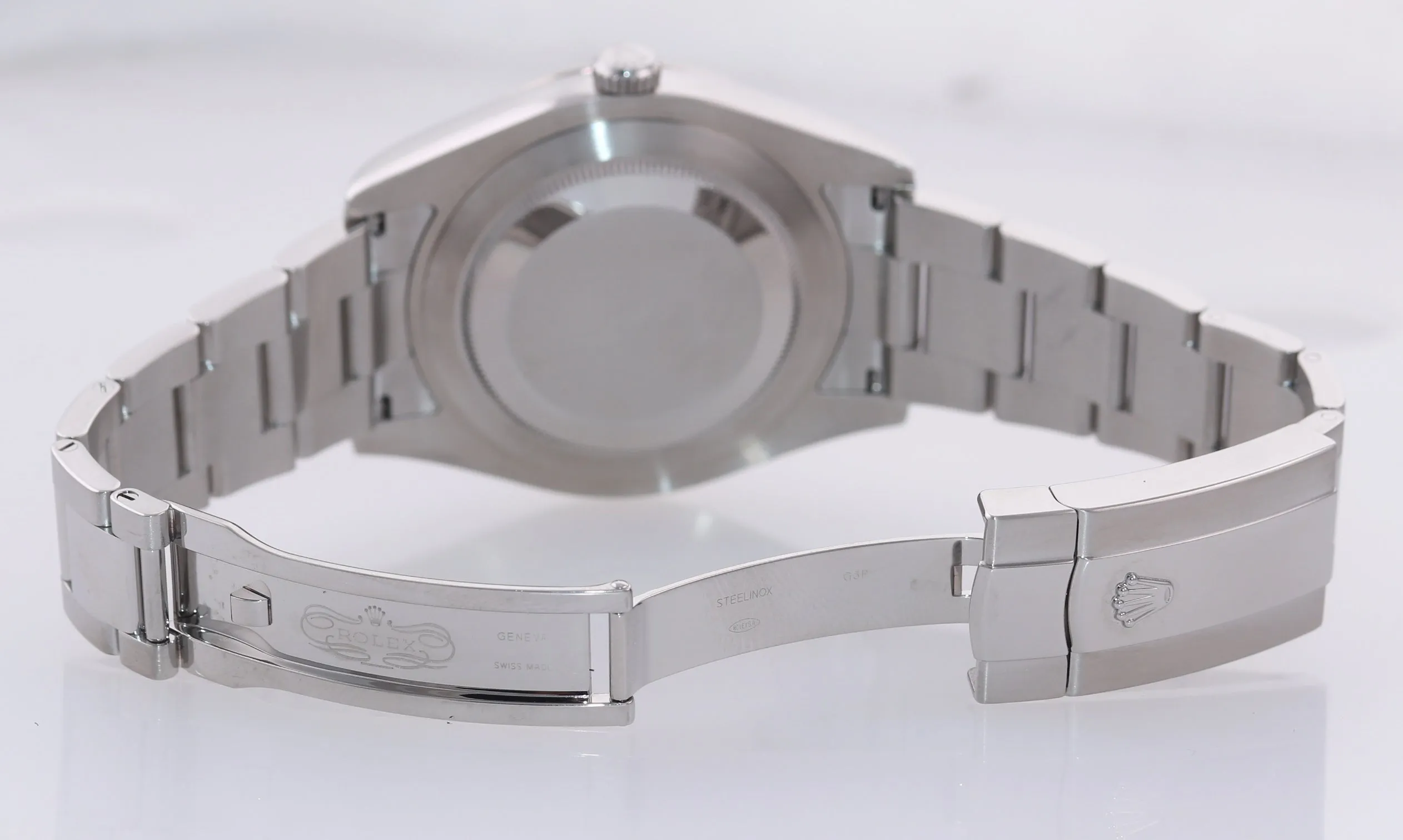 PAPERS Rolex Datejust 2 Wimbledon Grey 41mm White Gold Fluted Steel 116334 Watch