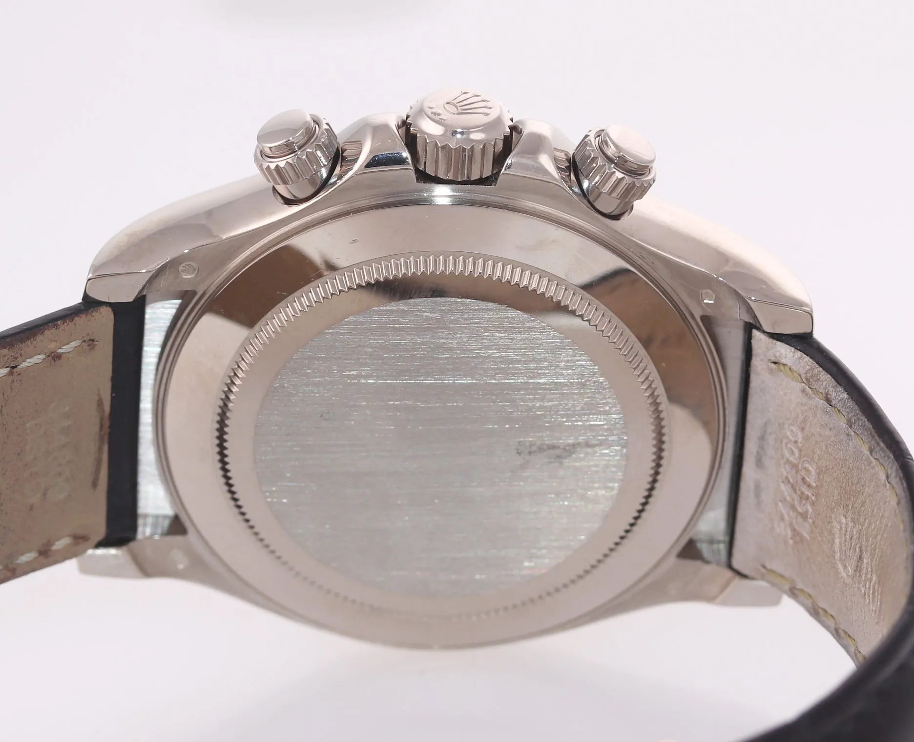 PAPERS Rolex Daytona 116519 White Roman Dial 18k White Gold Leather Watch Box