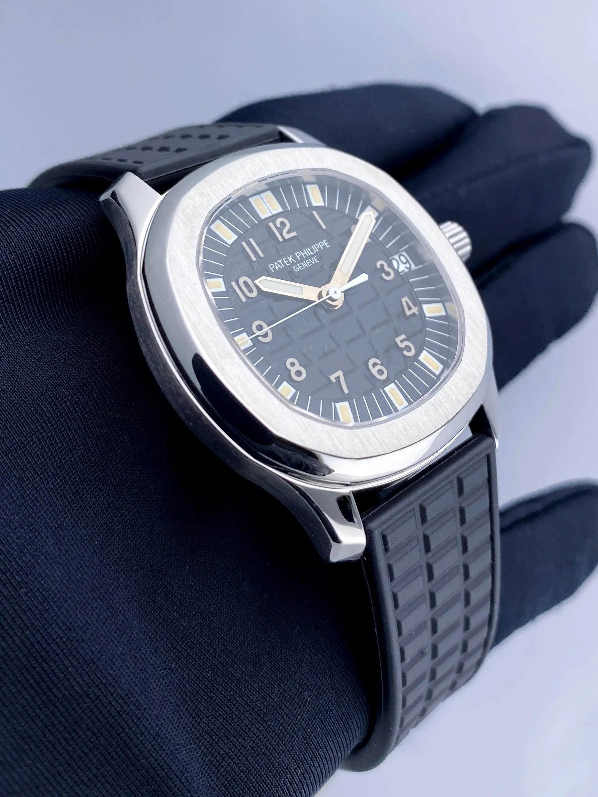 Patek Philippe Aquanaut 5065A Black Dial Mens Watch With Archives