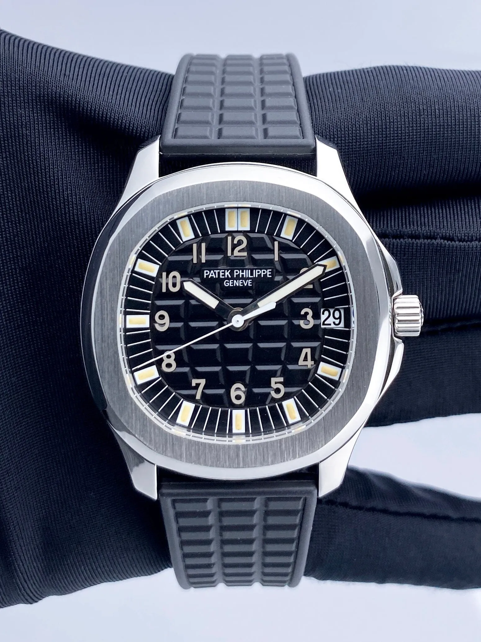 Patek Philippe Aquanaut 5065A Black Dial Mens Watch With Archives