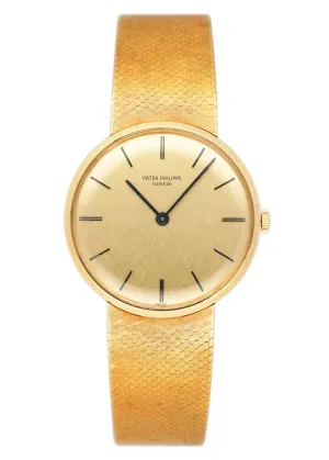 Patek Philippe Calatrava 3468/5 18K Yellow Gold Mens Watch