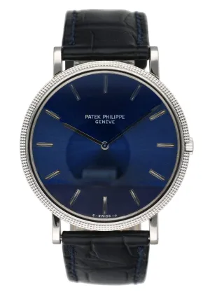 Patek Philippe Calatrava 3588/1G Blue Dial Mens Watch