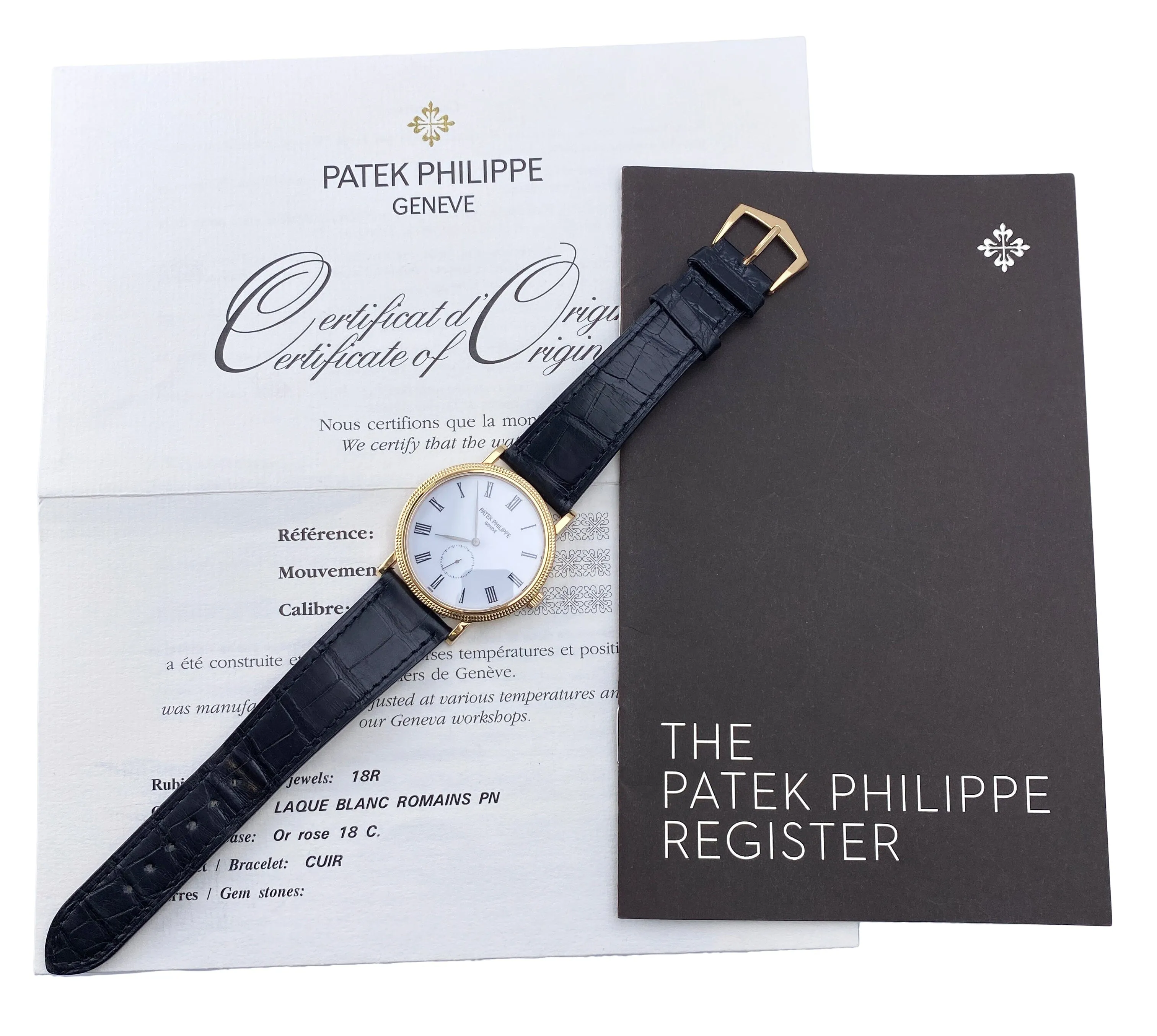 Patek Philippe Calatrava 5119R Mens Watch Box Papers