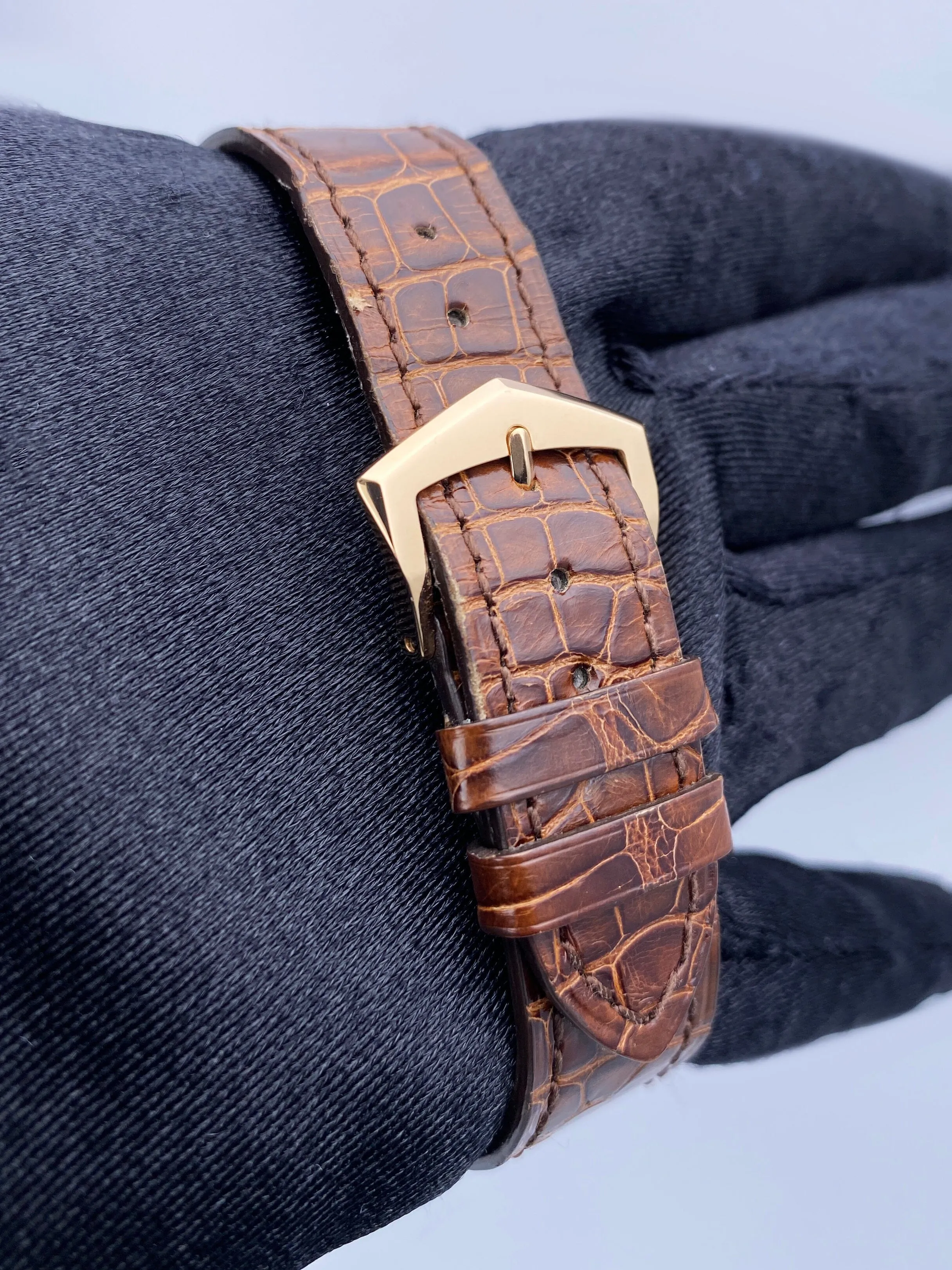 Patek Philippe Calatrava 5196R 18K Rose Gold Mens Watch Box Papers