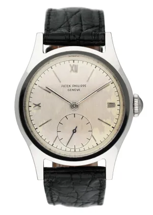 Patek Philippe Calatrava 565 Stainless Steel Mens Watch With Archives