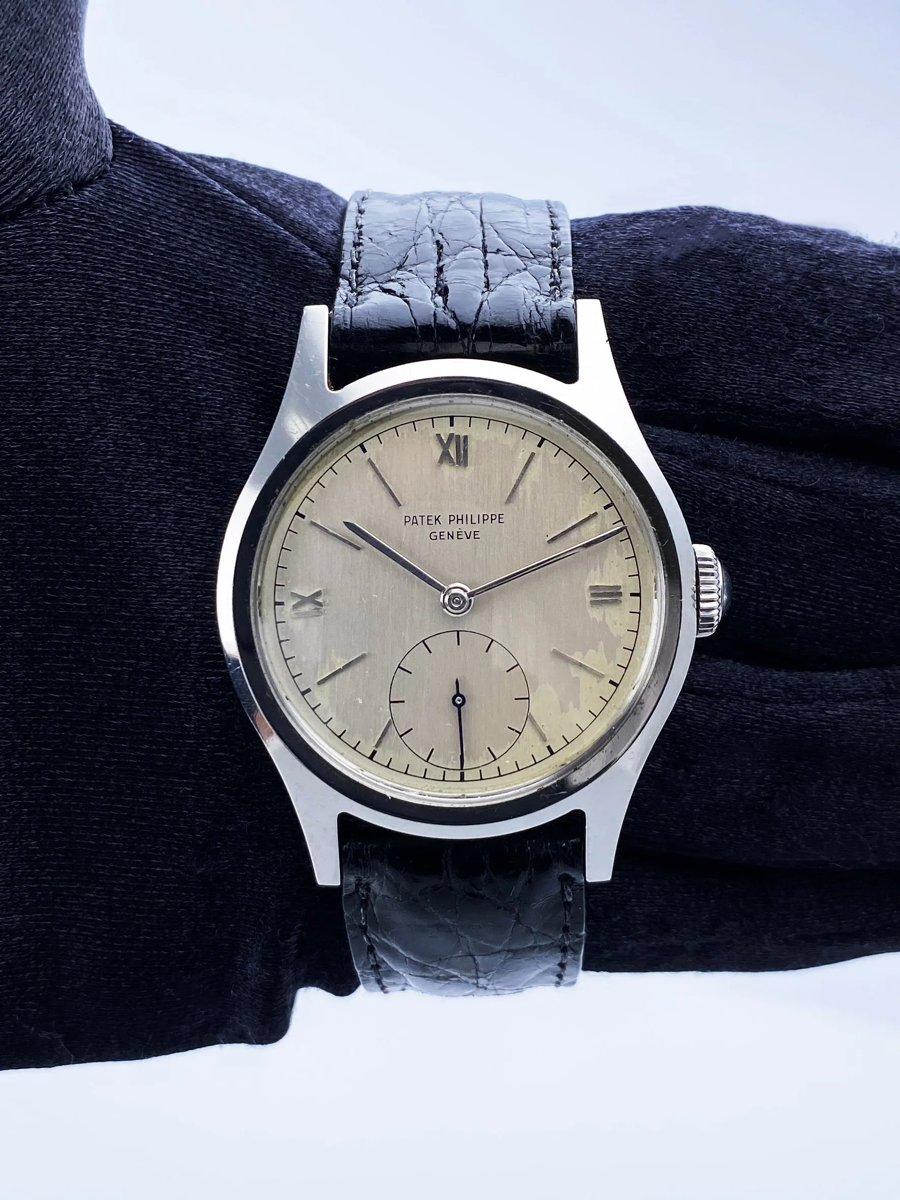 Patek Philippe Calatrava 565 Stainless Steel Mens Watch With Archives