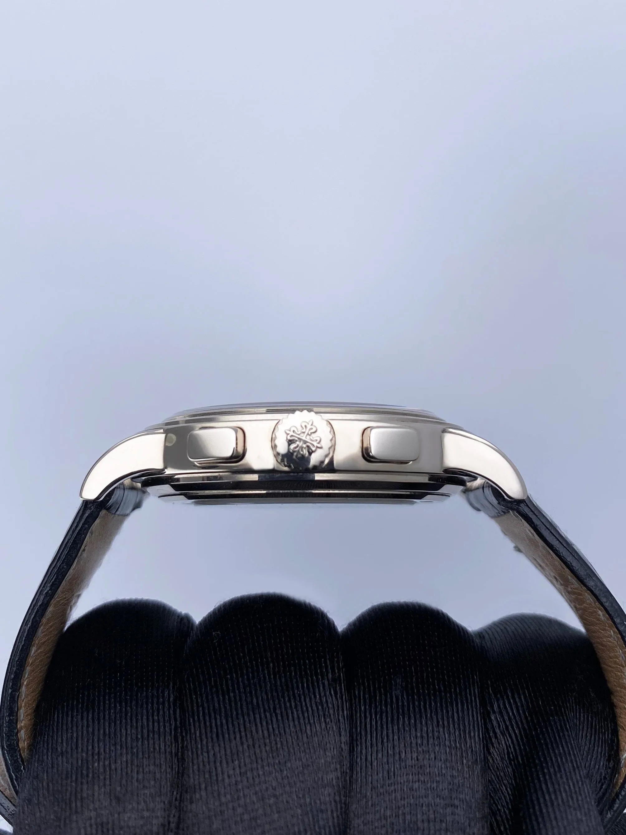 Patek Philippe Complications Chronograph 5070G Silver Dial Mens Watch Box Papers