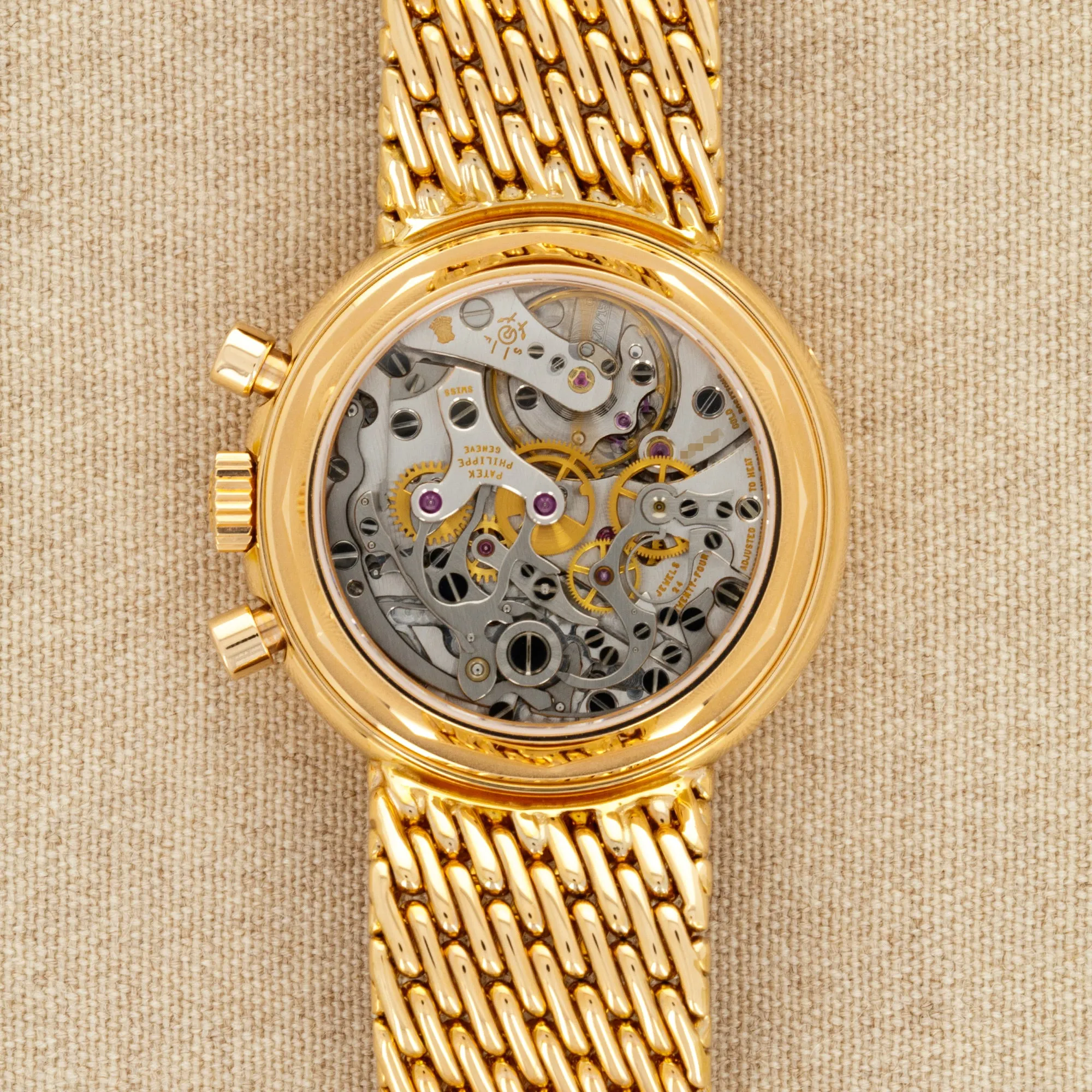 Patek Philippe Rose Gold Perpetual Calendar Watch Ref. 3970 with Rare Brown, Breguet Numeral Dial
