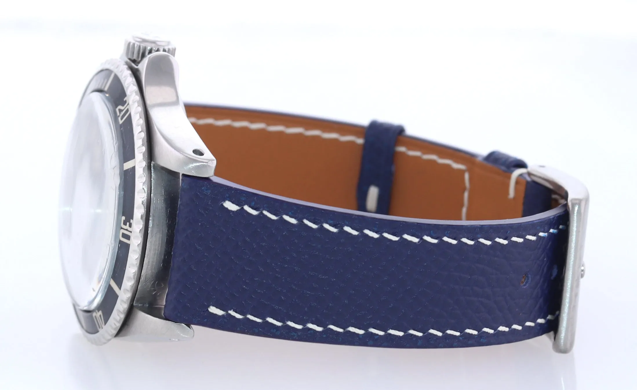 Patina Rolex Submariner 5513 Matte Leather 40mm Watch