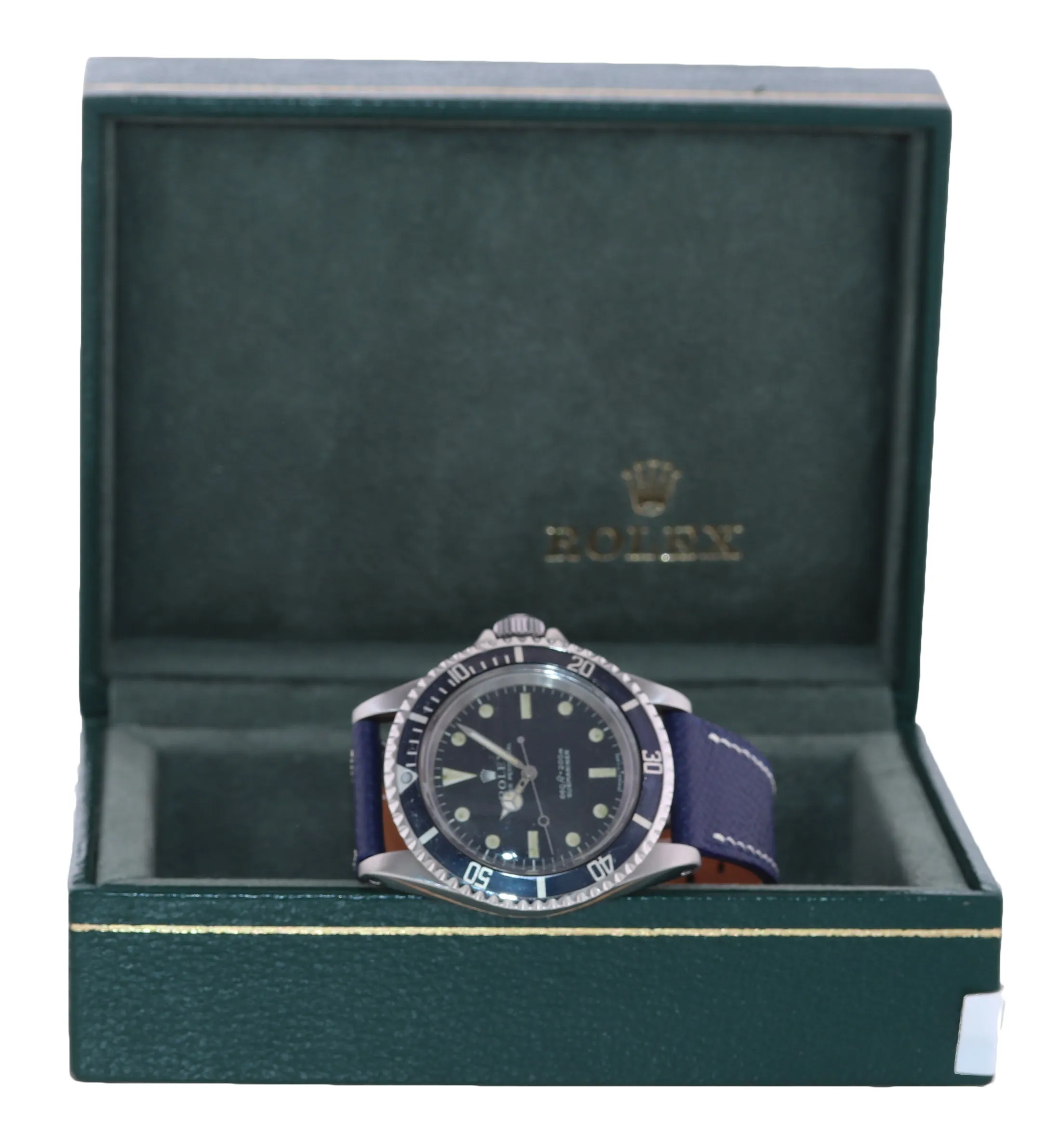 Patina Rolex Submariner 5513 Matte Leather 40mm Watch