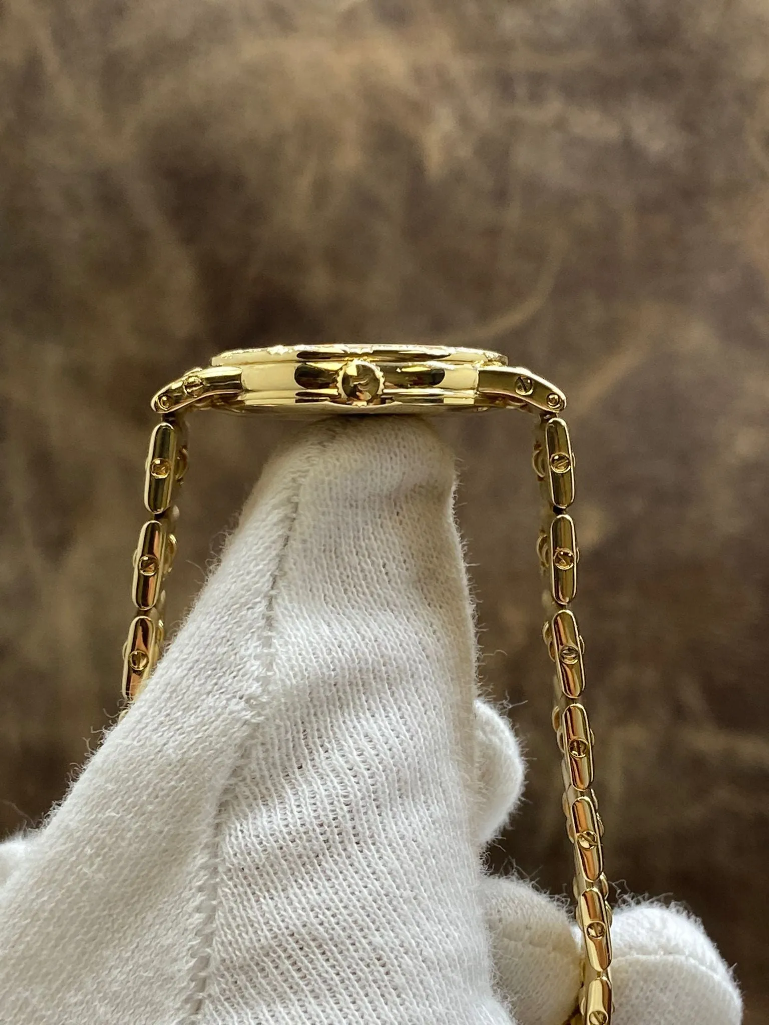 Piaget Dancer 18K Yellow Gold 80564 K81 MOP Diamond Dial Quartz Women's Watch