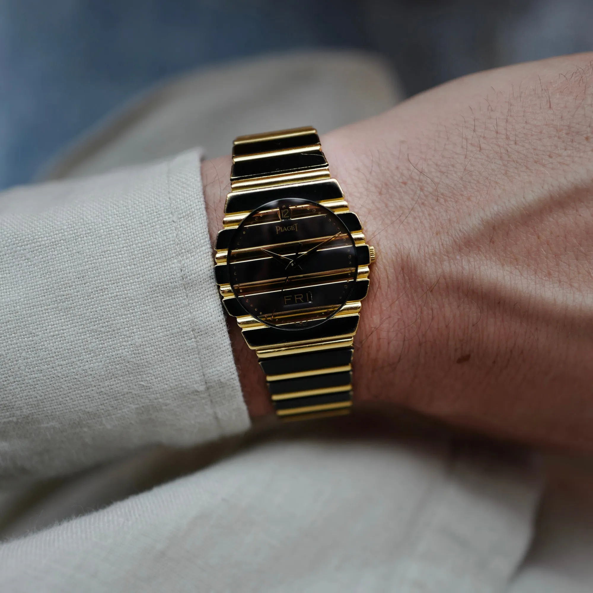 Piaget Yellow Gold and DLC Polo Watch Ref. 15562C701