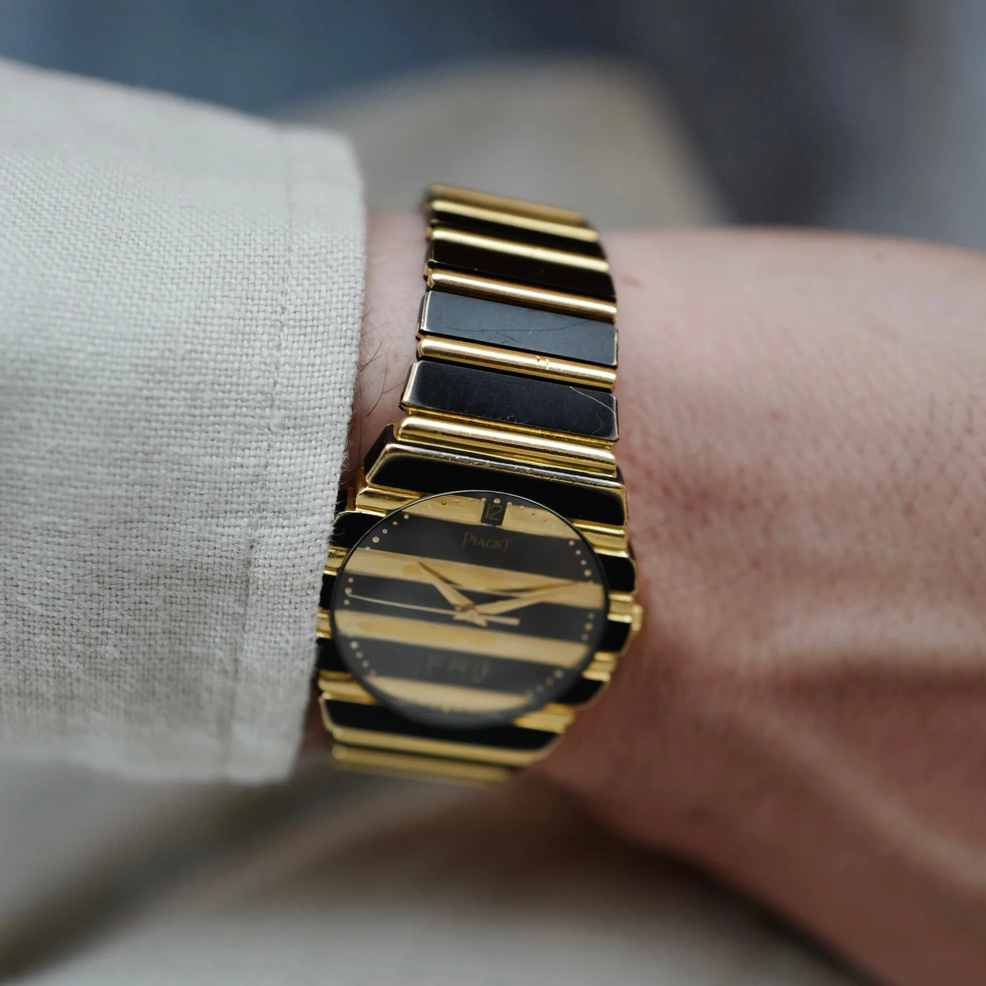 Piaget Yellow Gold and DLC Polo Watch Ref. 15562C701