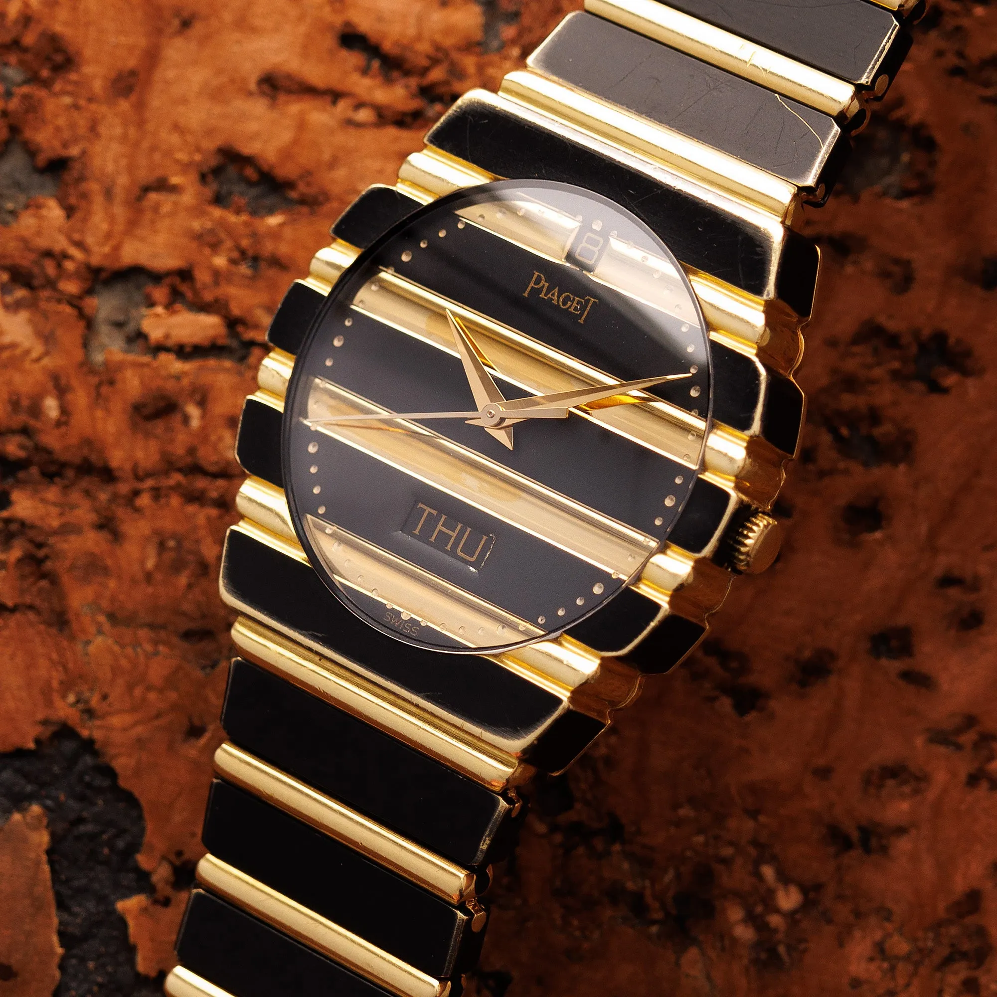 Piaget Yellow Gold and DLC Polo Watch Ref. 15562C701