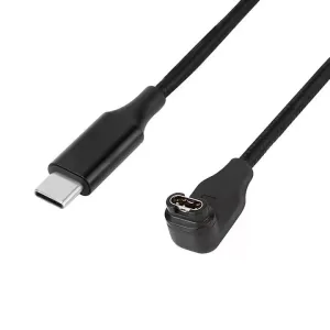 Premium Nylon Braided Right Angle USB-C Charging Cable for Garmin Smart Watches