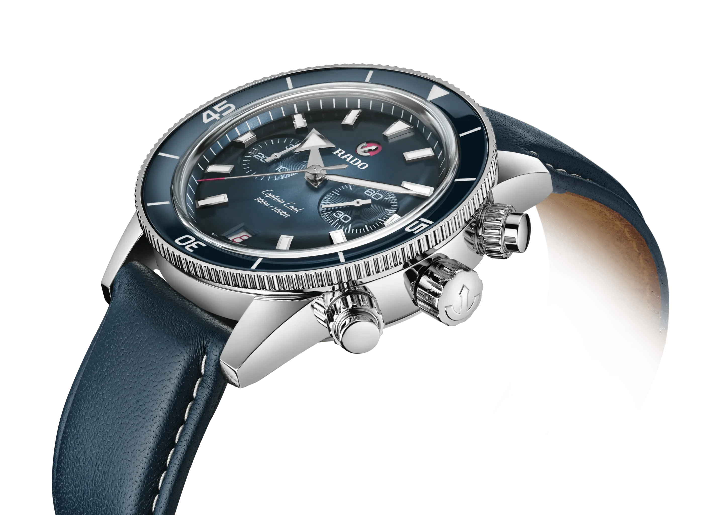 RADO Captain Cook Automatic Chronograph 43mm Blue Men's Watch R32145208