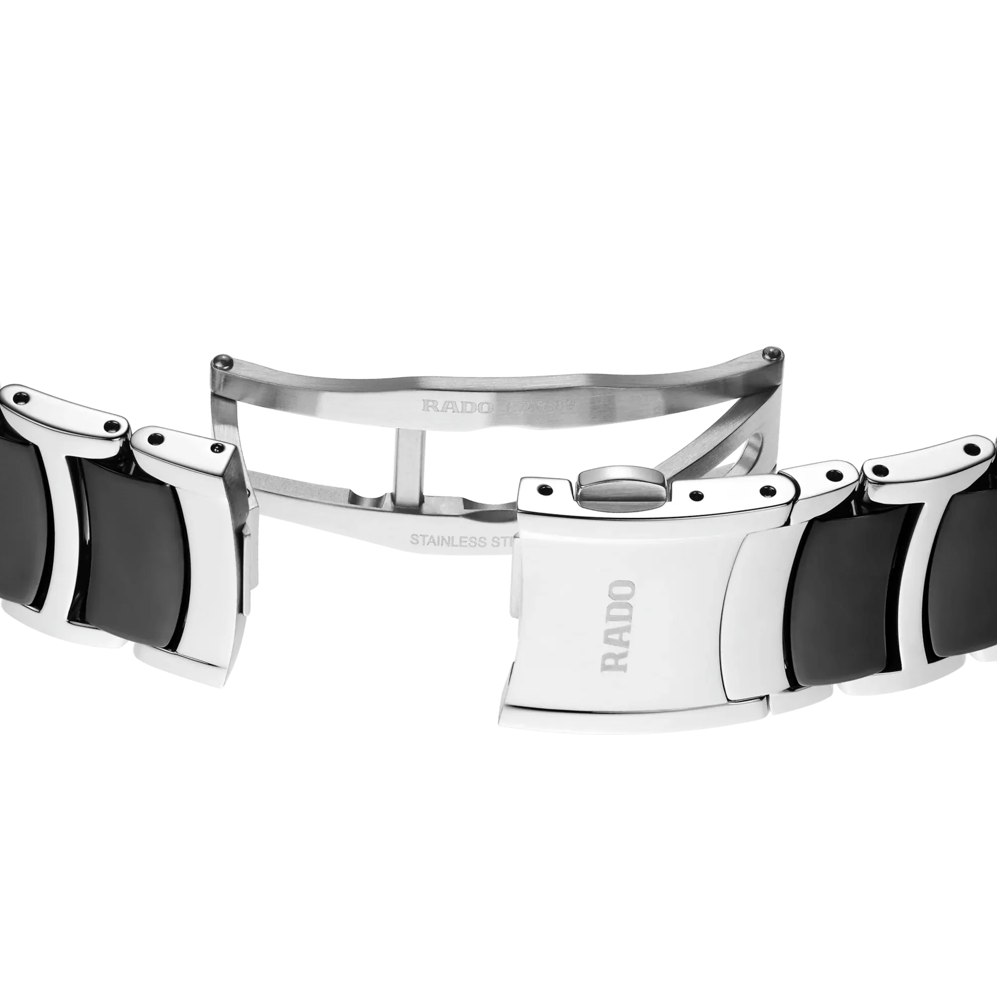 RADO Centrix 39.5mm Silver-Black Ceramic Men's Watch R30021152