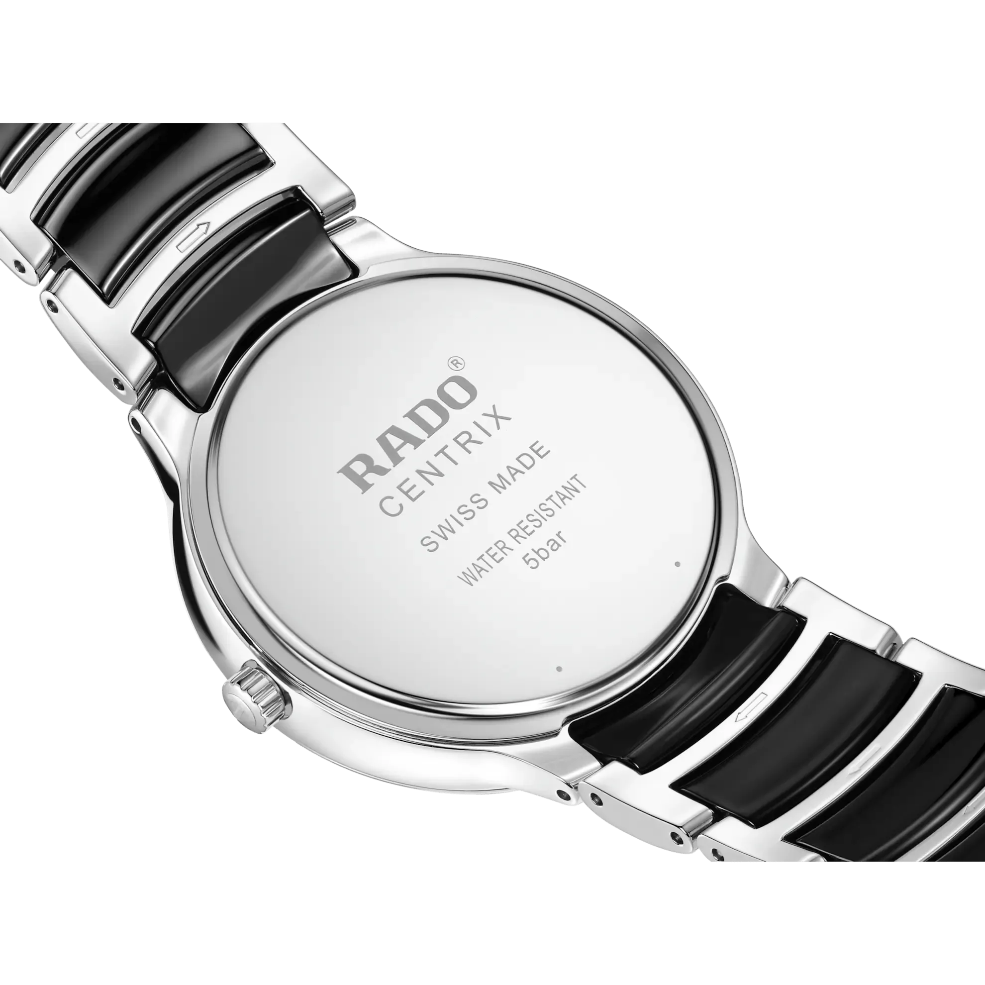 RADO Centrix 39.5mm Silver-Black Ceramic Men's Watch R30021152