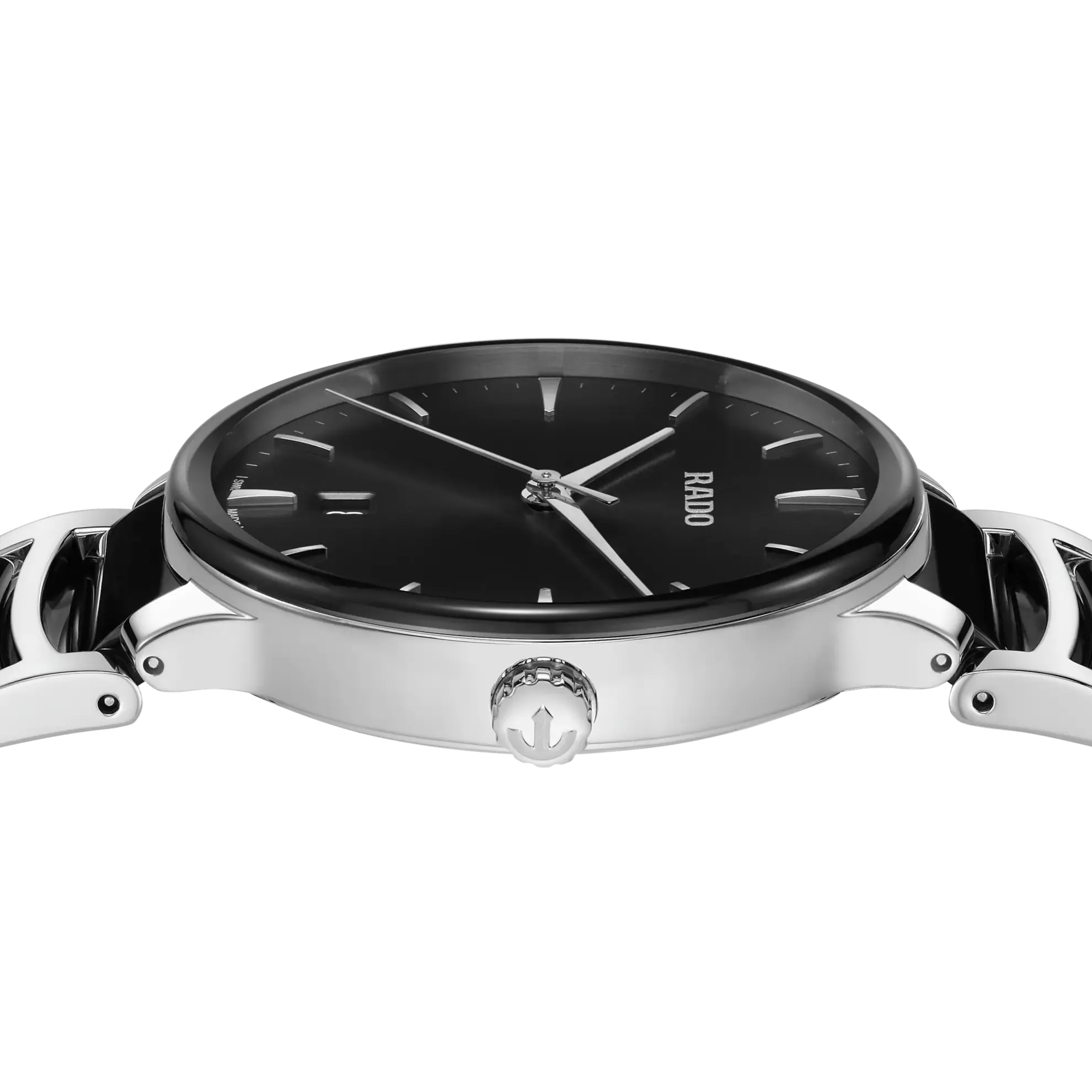RADO Centrix 39.5mm Silver-Black Ceramic Men's Watch R30021152