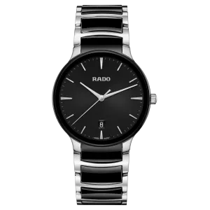 RADO Centrix 39.5mm Silver-Black Ceramic Men's Watch R30021152