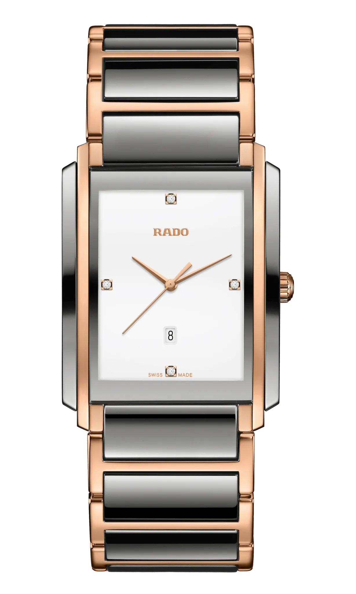 RADO Integral Diamonds 31mm Plasma Ceramic-Rose Gold Men's Watch R20140712