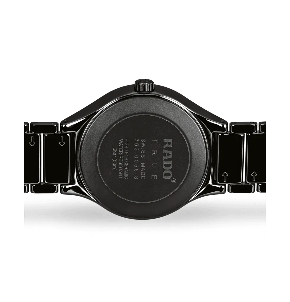 Rado True Ceramic Band Black Dial Men's Watch R27238162