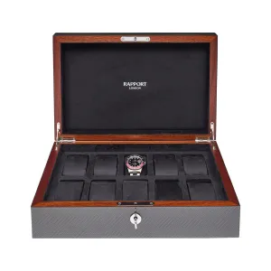 Rapport - Carbon Fiber 10 Watch Box | L285