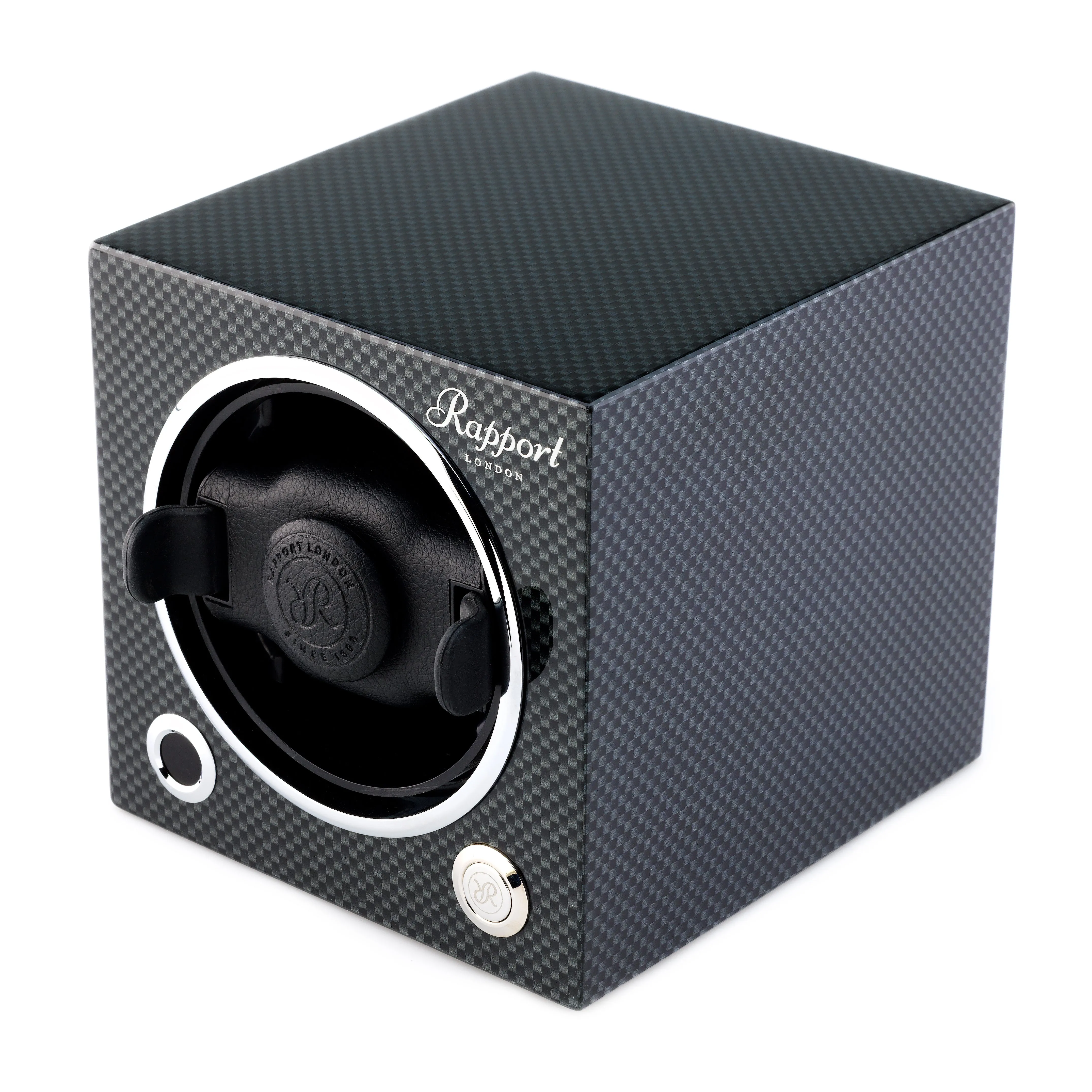Rapport Evo Cube Single Watch Winder - Carbon Fiber